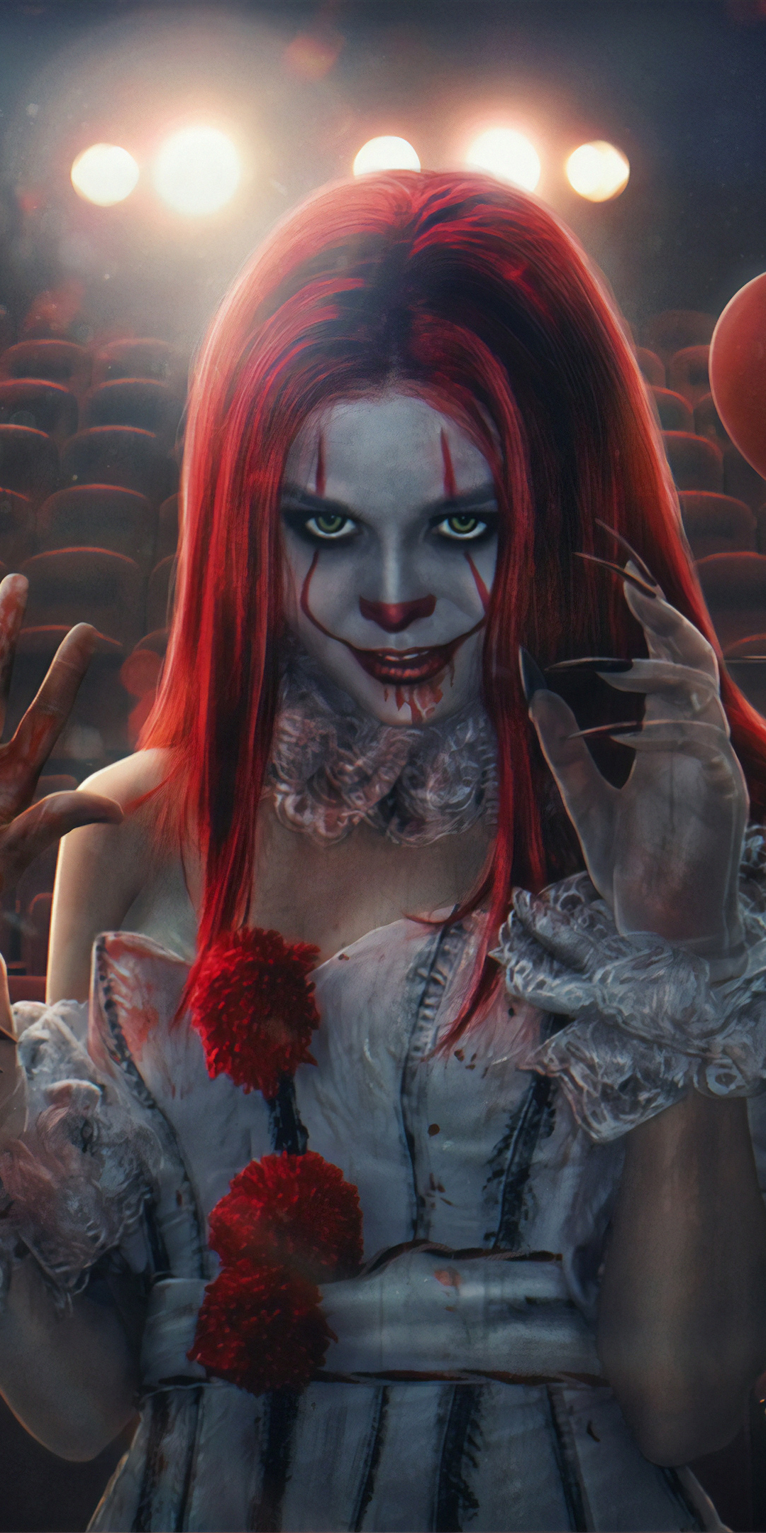 Download mobile wallpaper Dark, Clown, Scary for free.