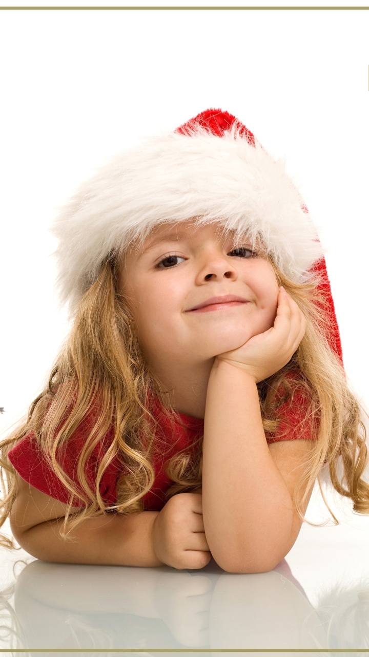 Téléchargez des papiers peints mobile Vacances, Enfant, Chapeau De Père Noël, Bonne Année, Nouvel An 2020 gratuitement.