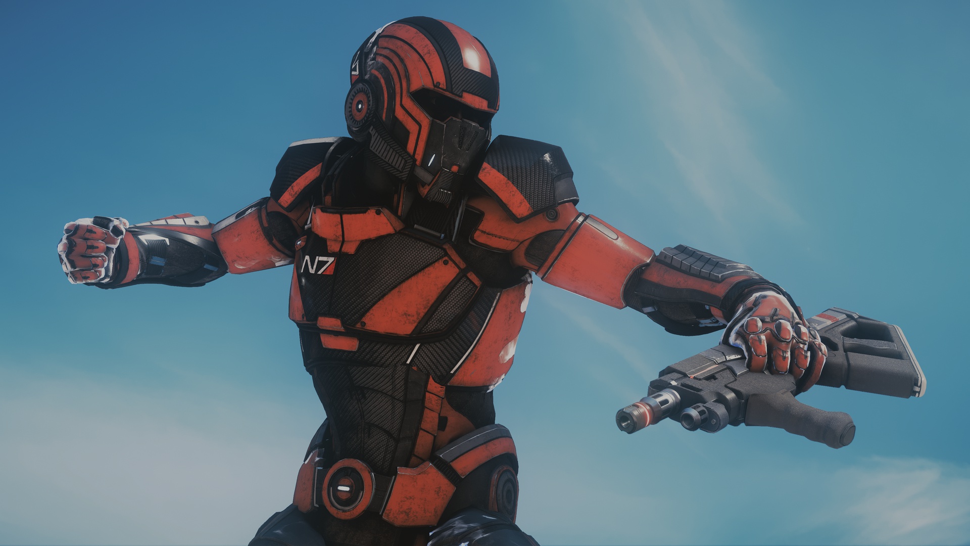 Laden Sie das Waffe, Mass Effect, Krieger, Rüstung, Computerspiele, Massenwirkung, Mass Effect: Andromeda-Bild kostenlos auf Ihren PC-Desktop herunter