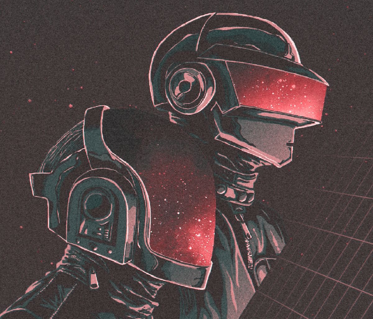 Download mobile wallpaper Daft Punk, Artistic, Retro Wave for free.