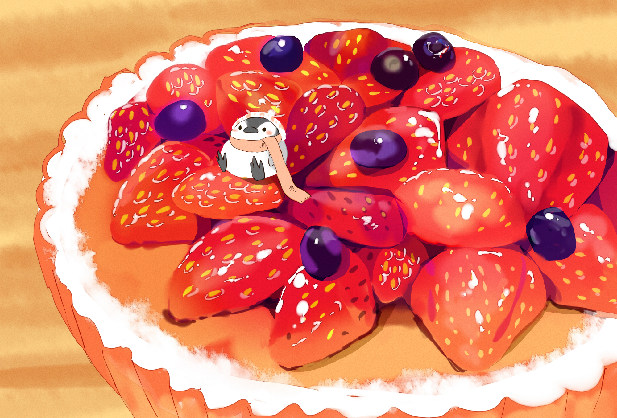 Free download wallpaper Anime, Food, Strawberry on your PC desktop