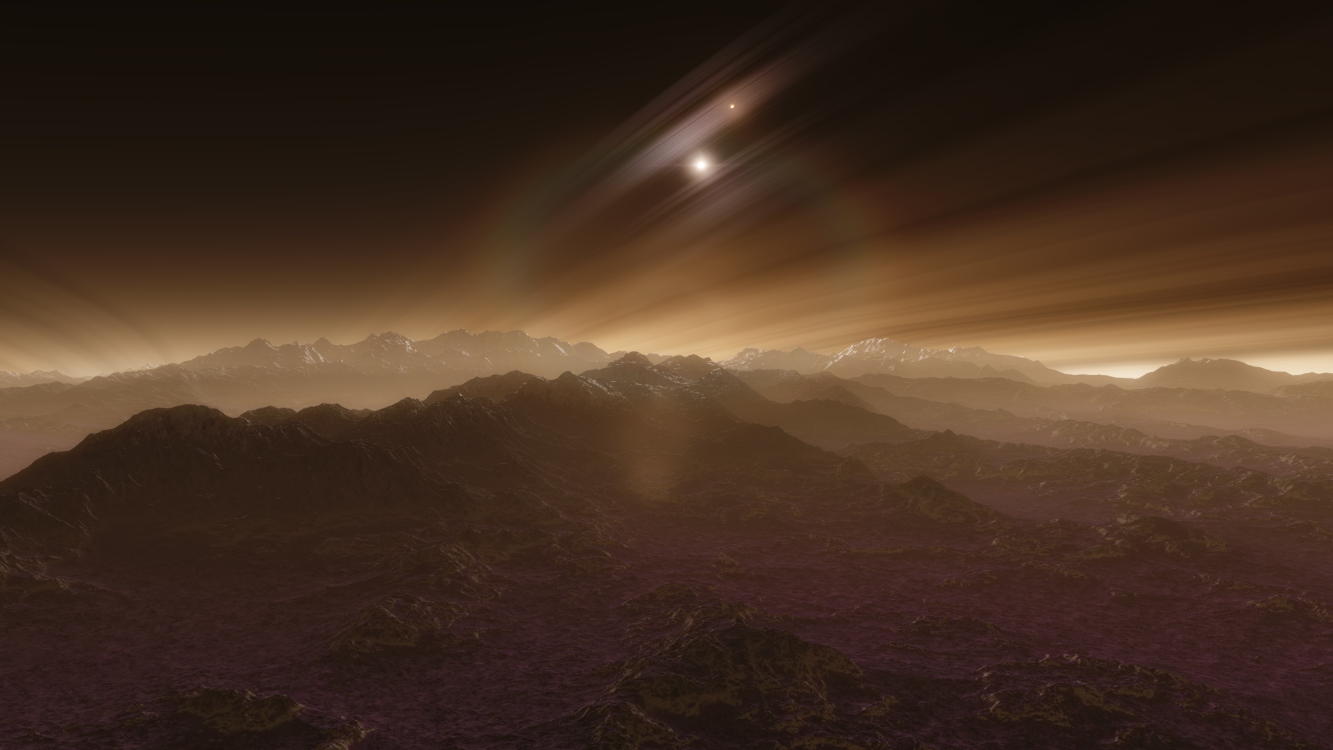 Free download wallpaper Mountain, Planet, Video Game, Space Engine on your PC desktop