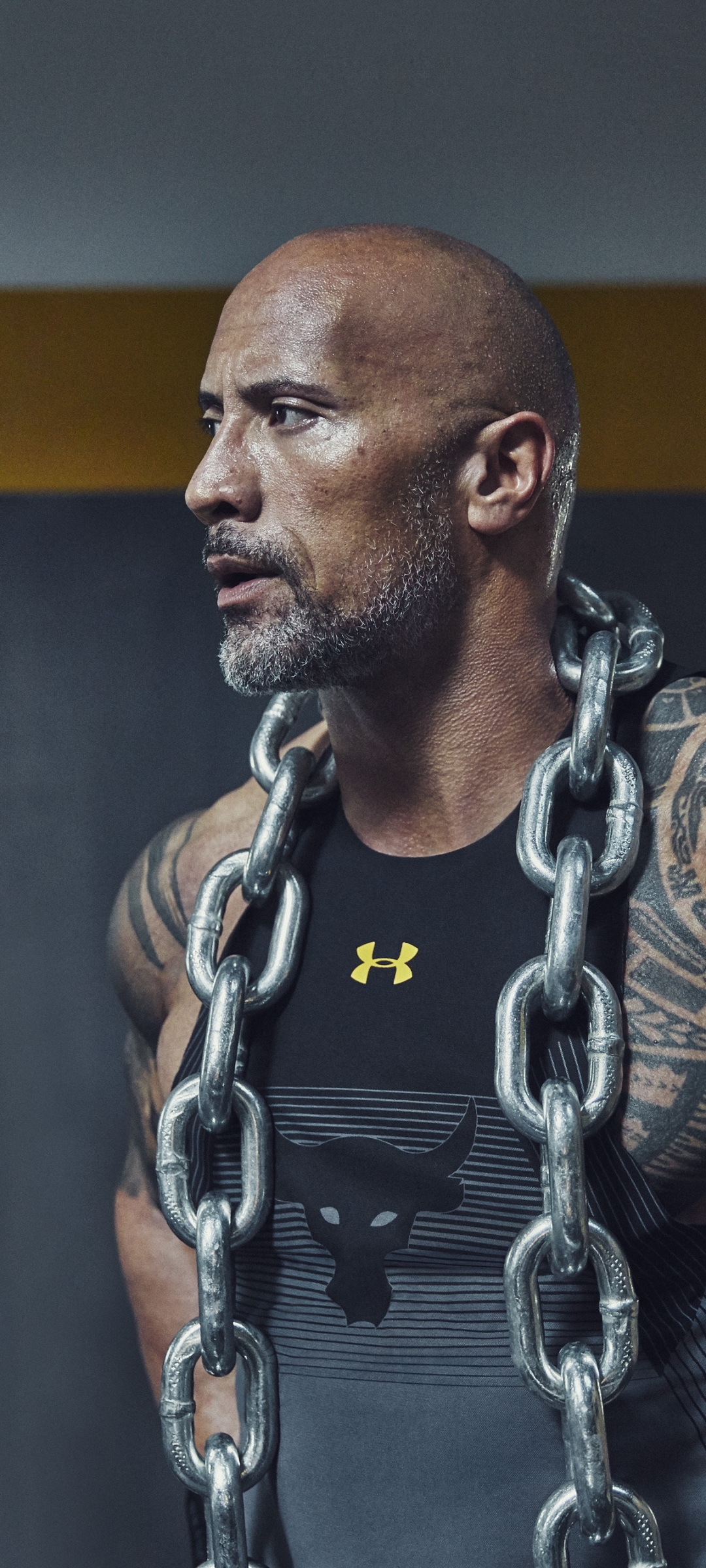 Download mobile wallpaper Dwayne Johnson, Tattoo, American, Celebrity, Actor for free.