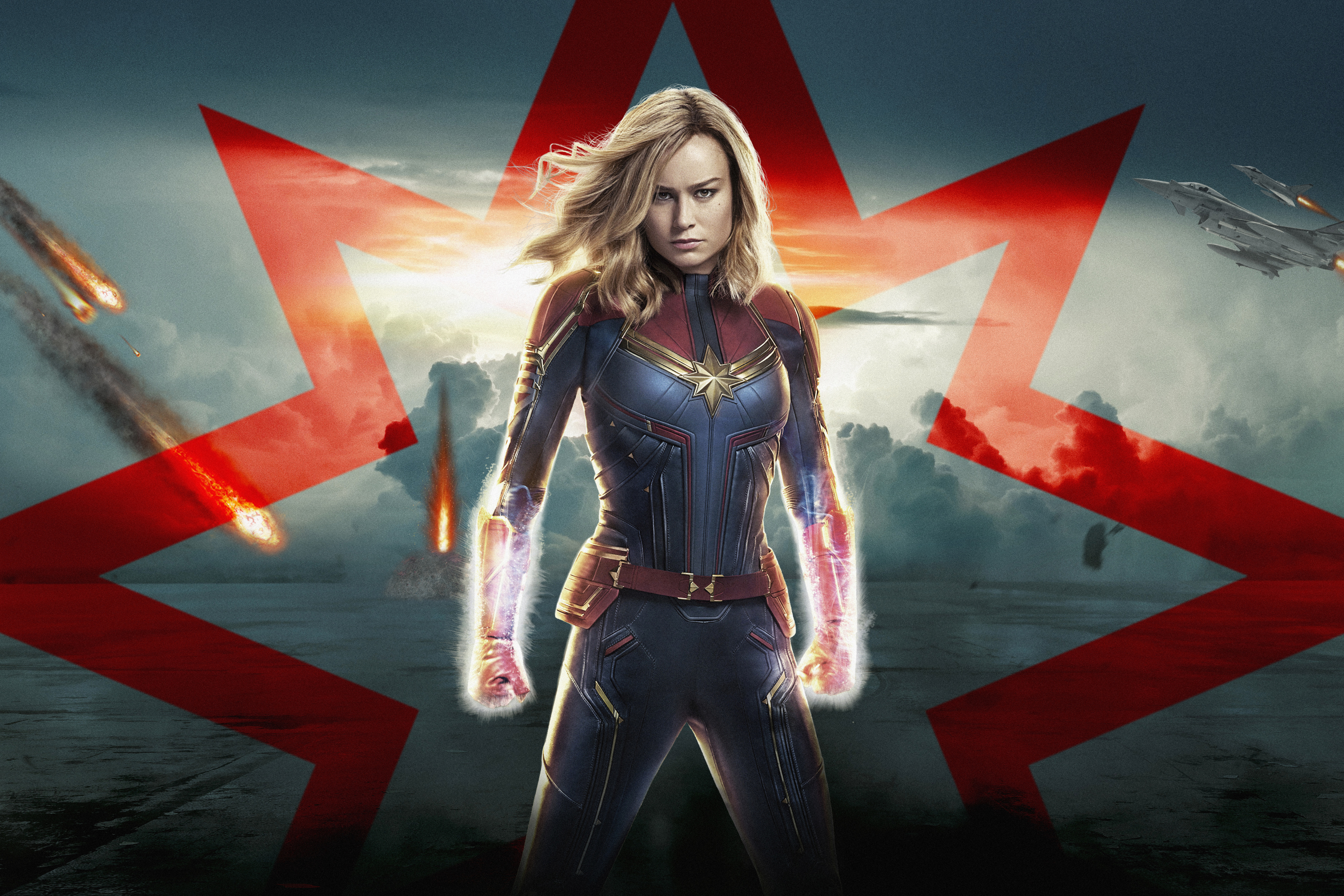 Téléchargez des papiers peints mobile Film, Captain Marvel, Brie Larson gratuitement.