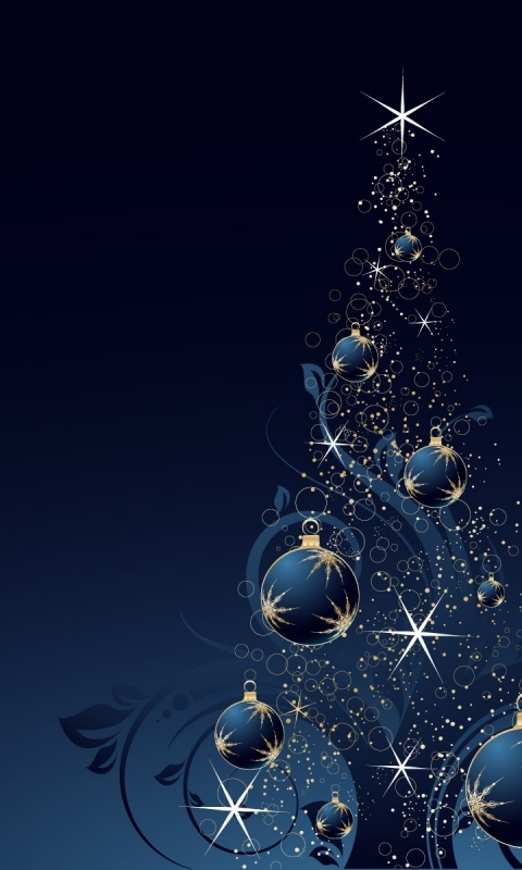 無料モバイル壁紙クリスマス, 青い, クリスマスツリー, クリスマスオーナメント, ホリデーをダウンロードします。