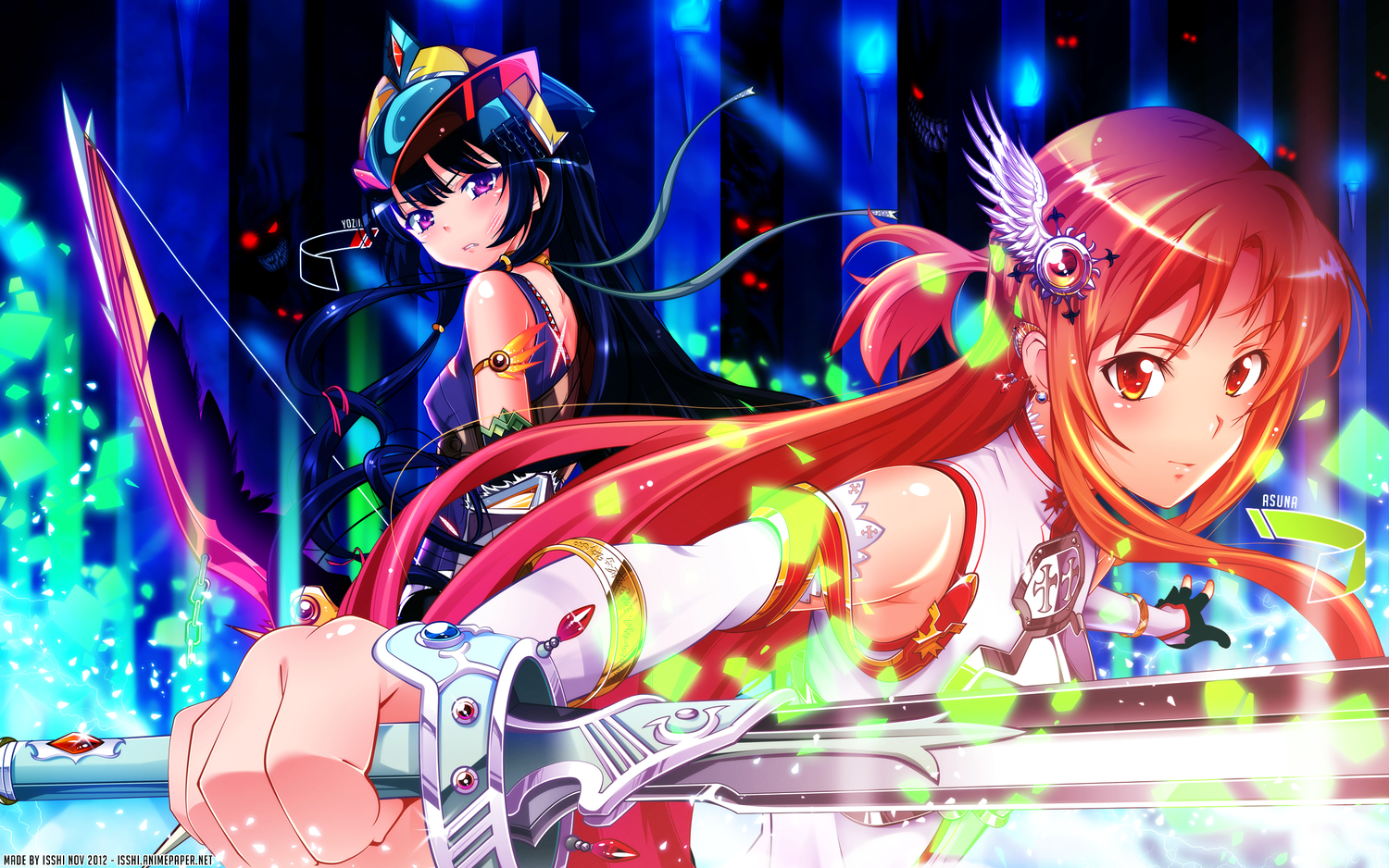 Handy-Wallpaper Sword Art Online, Asuna Yuuki, Animes kostenlos herunterladen.