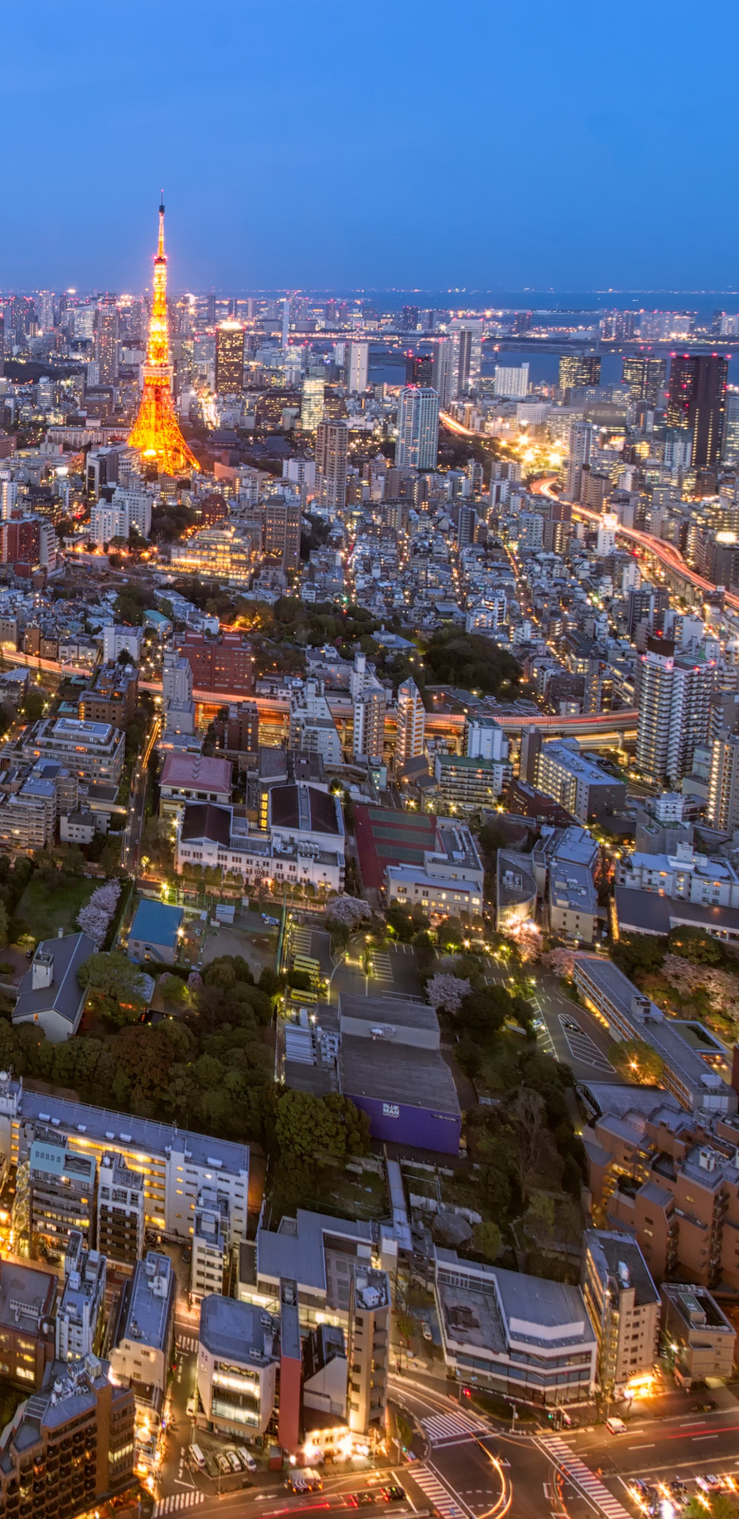 Baixar papel de parede para celular de Cidades, Noite, Cidade, Arranha Céu, Prédio, Construção, Japão, Paisagem Urbana, Tóquio, Feito Pelo Homem gratuito.