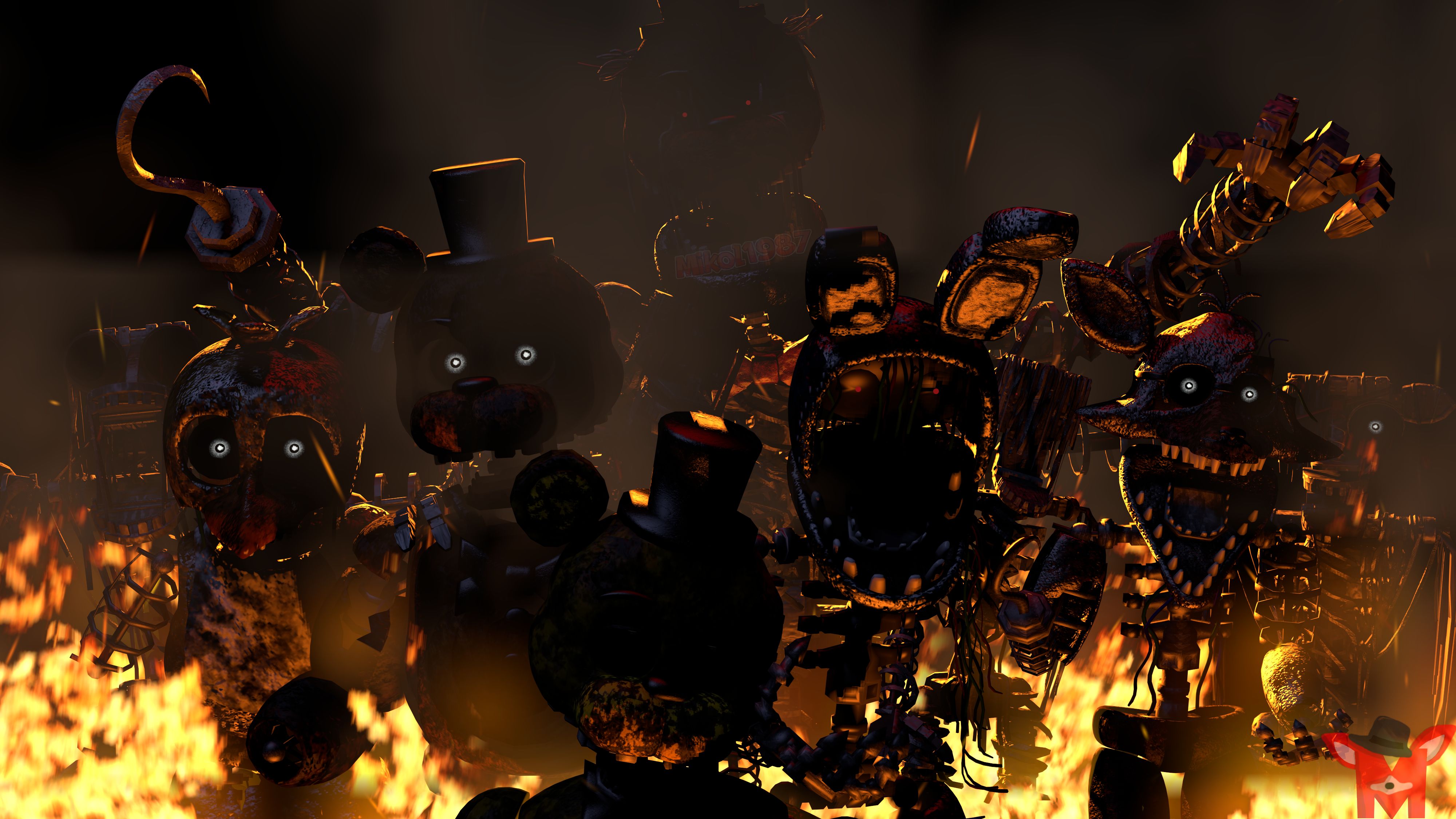 Handy-Wallpaper Computerspiele, Five Nights At Freddy's kostenlos herunterladen.