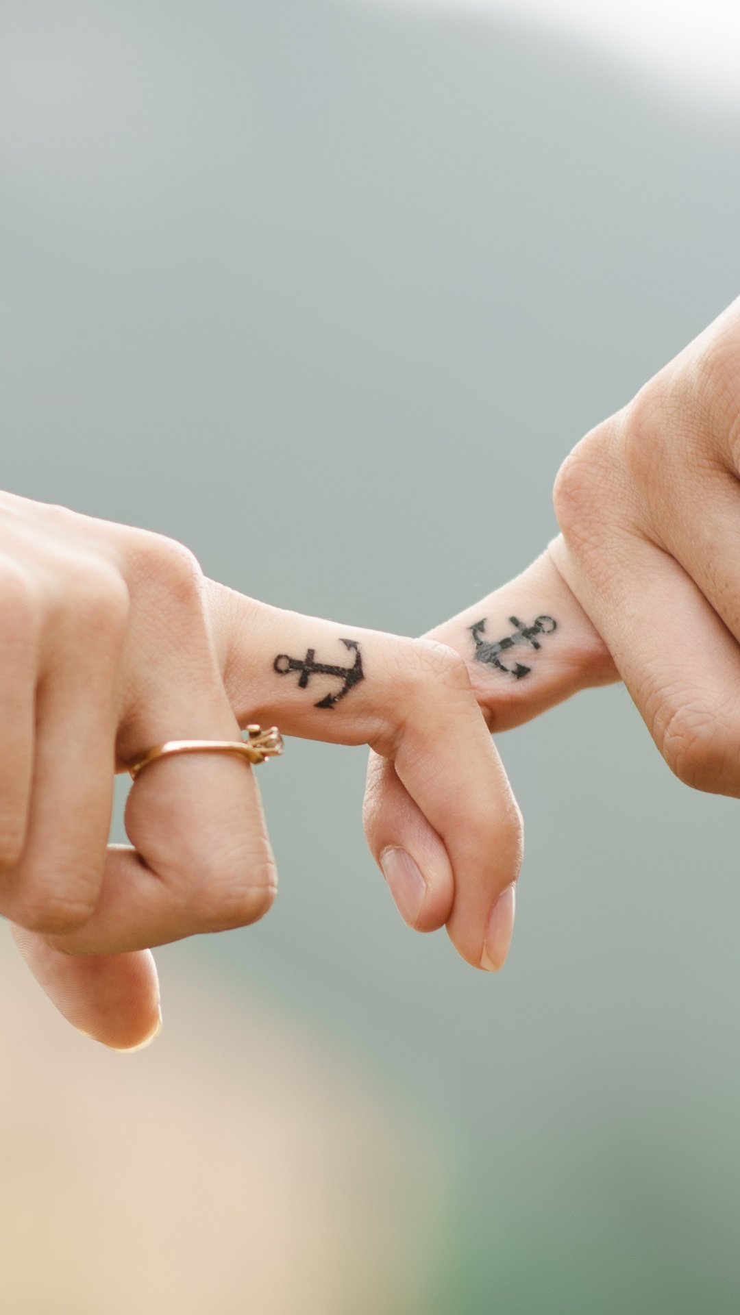 couple, hand, love, photography, finger, tattoo, ring Full HD