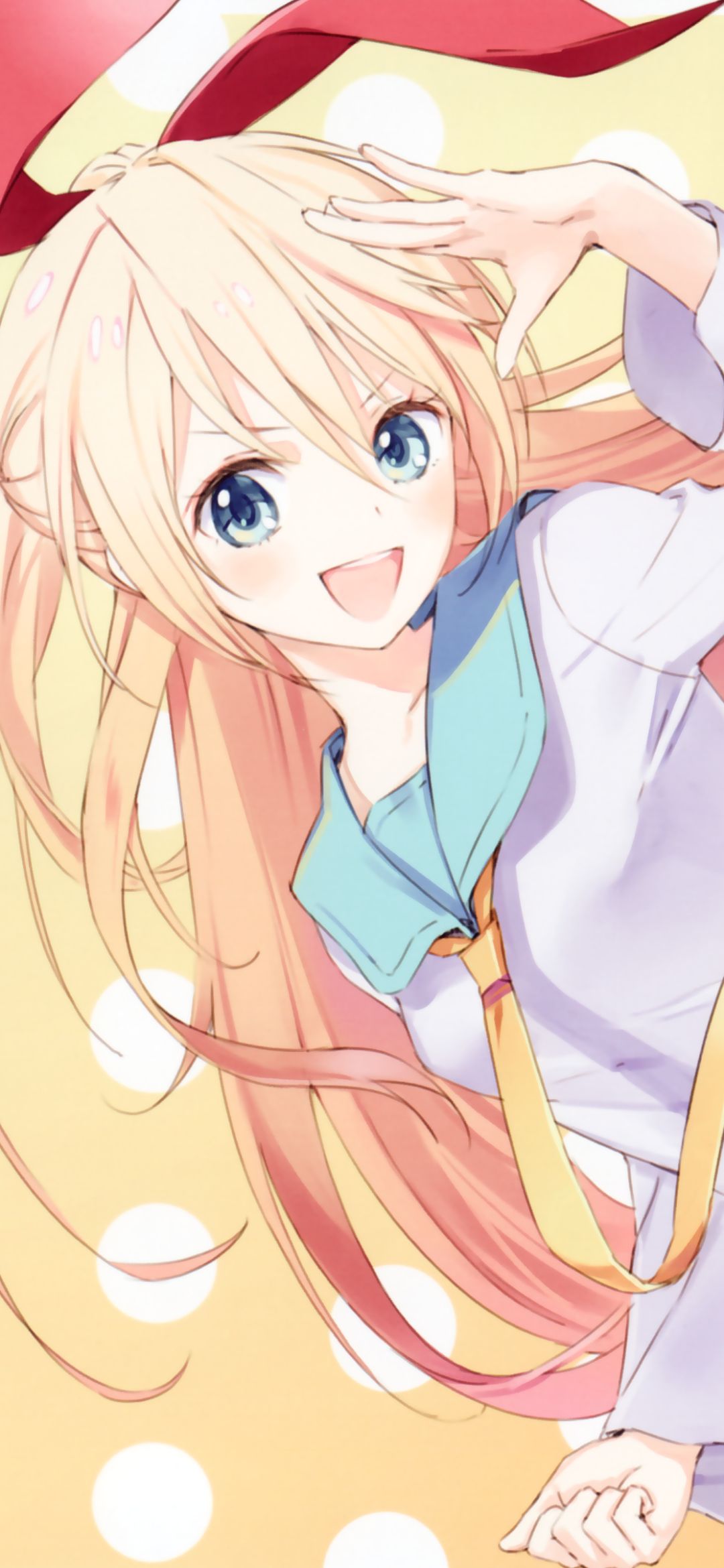 Descarga gratuita de fondo de pantalla para móvil de Rubio, Ojos Azules, Animado, Pelo Largo, Uniforme Escolar, Rubia, Chitoge Kirisaki, Nisekoi.