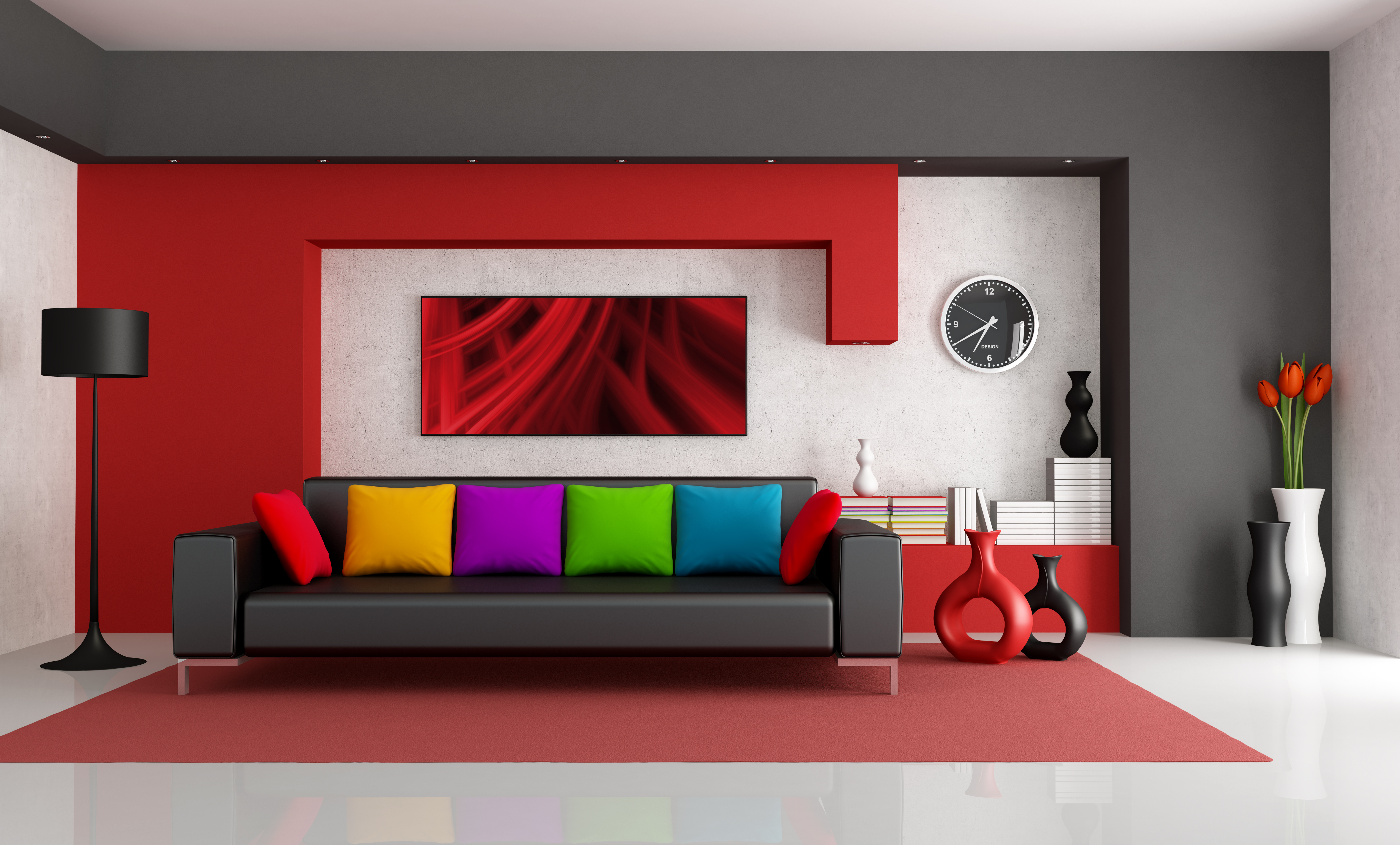 544334 baixar papel de parede feito pelo homem, quarto, colorido, projeto, interior, sala de estar, travesseiro, sofá - protetores de tela e imagens gratuitamente