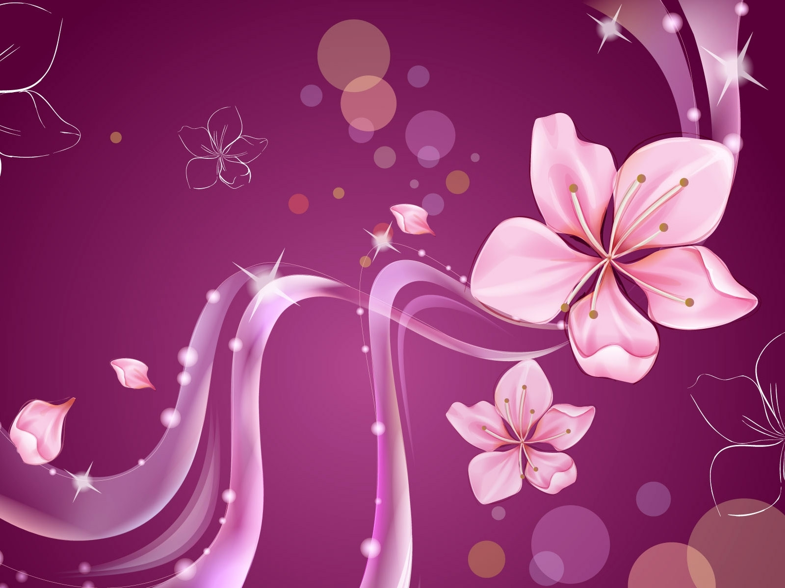 Free download wallpaper Flowers, Background, Violet on your PC desktop