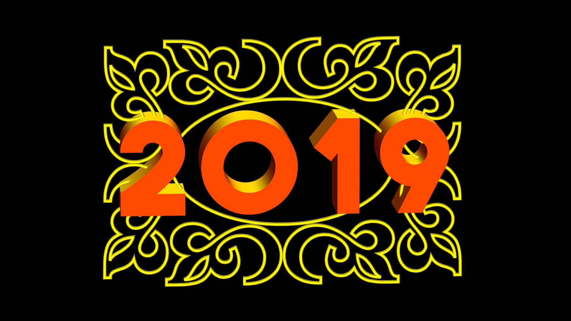 Download mobile wallpaper New Year, Holiday, Happy New Year, New Year 2019 for free.