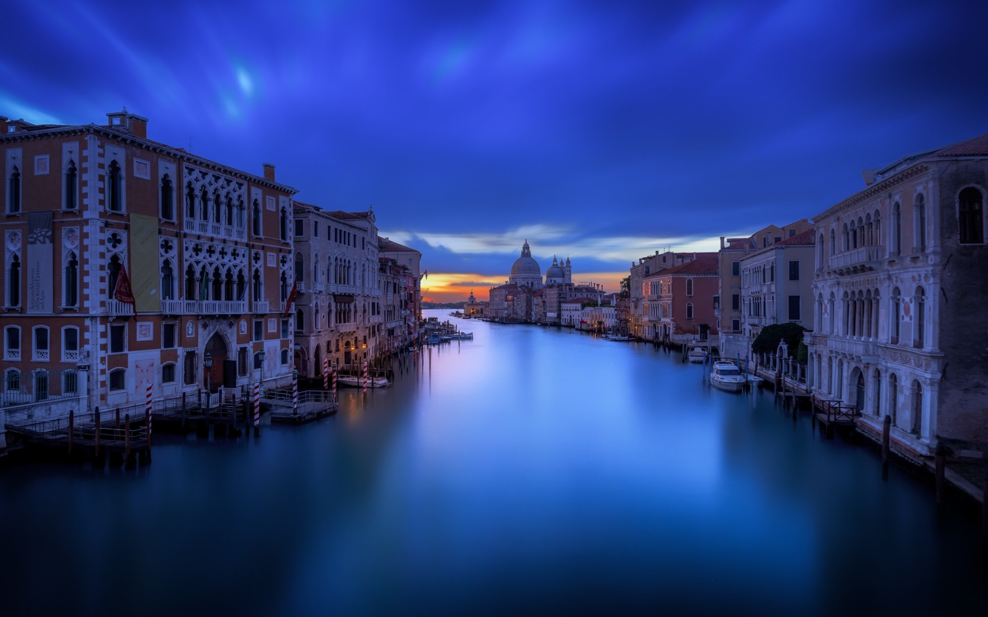 venice, architecture, man made, building, dusk, grand canal, cities