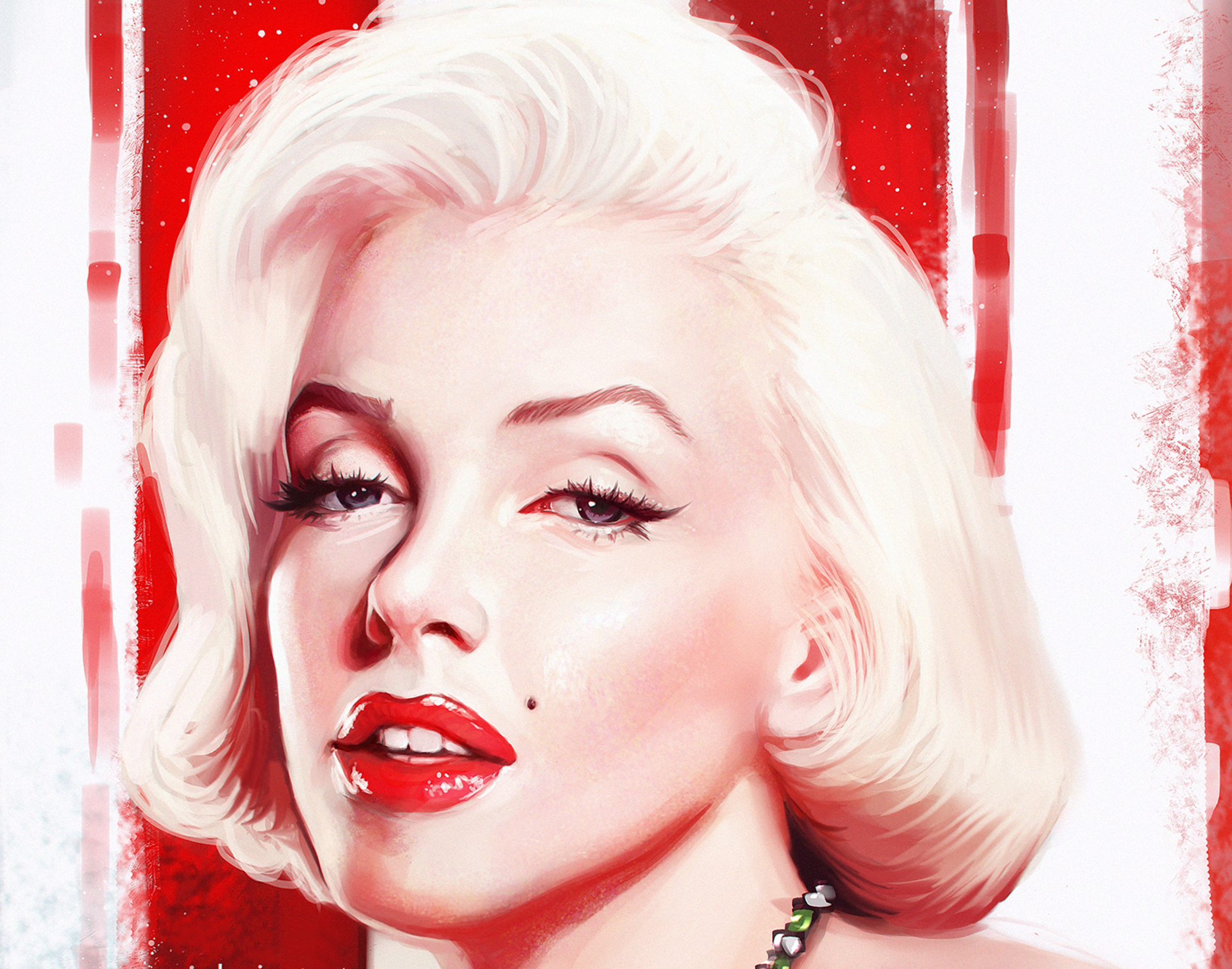 Free download wallpaper Marilyn Monroe, Blonde, Face, Blue Eyes, Celebrity, Actress, Lipstick on your PC desktop