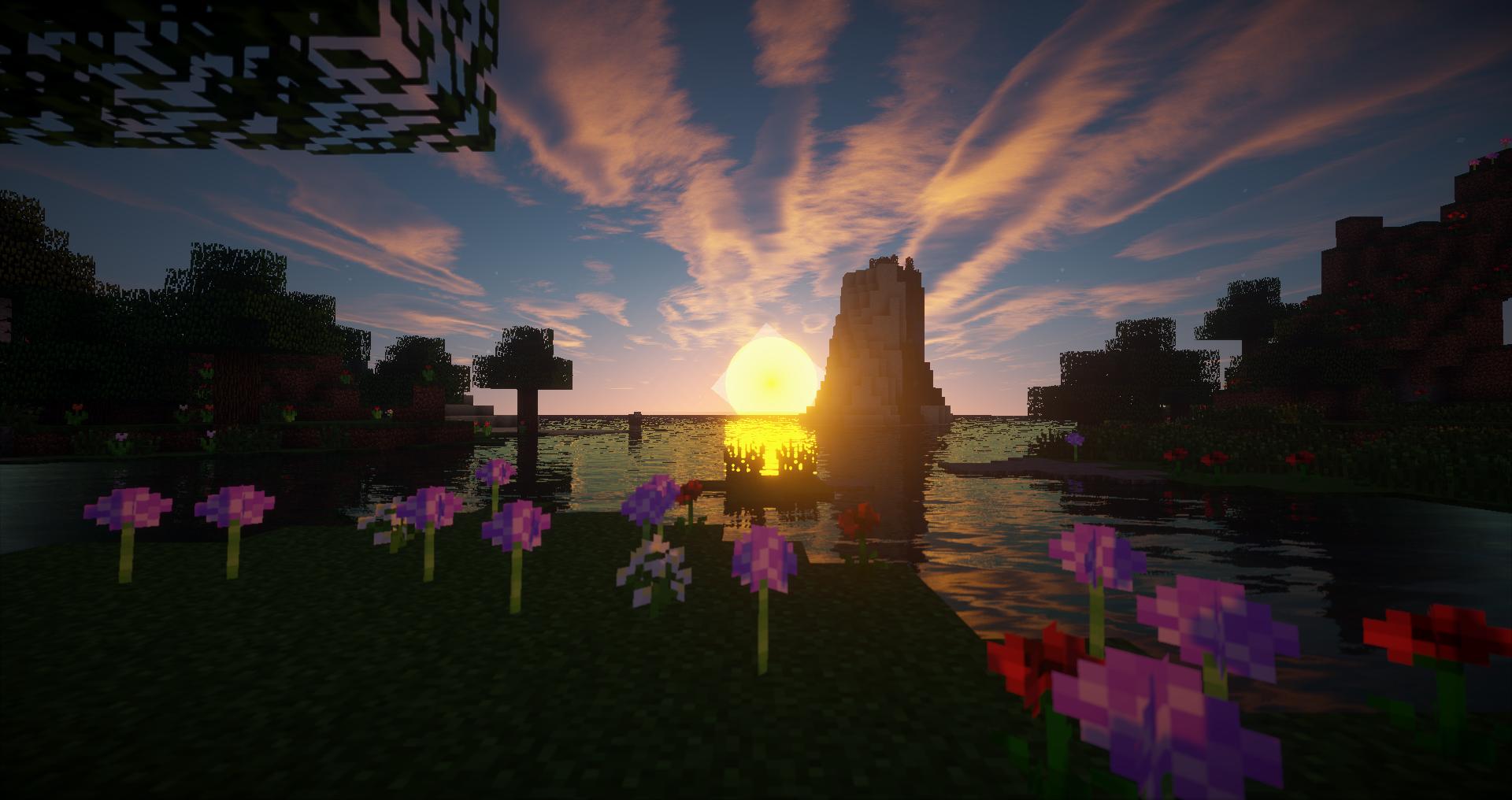 Download mobile wallpaper Sun, Minecraft, Sunrise, Video Game for free.
