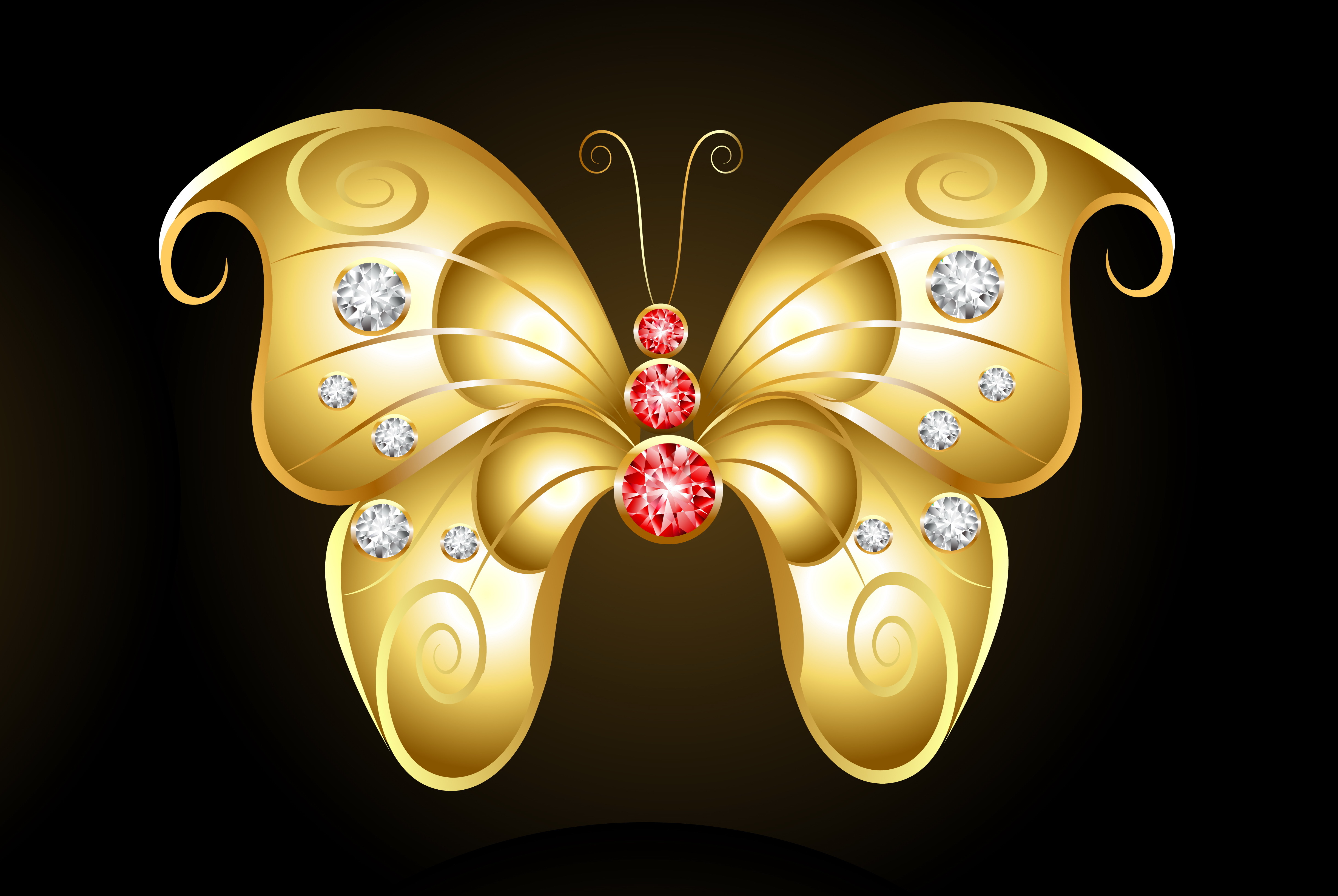 Descarga gratis la imagen Mariposa, Artístico, Joyas, Diamante en el escritorio de tu PC