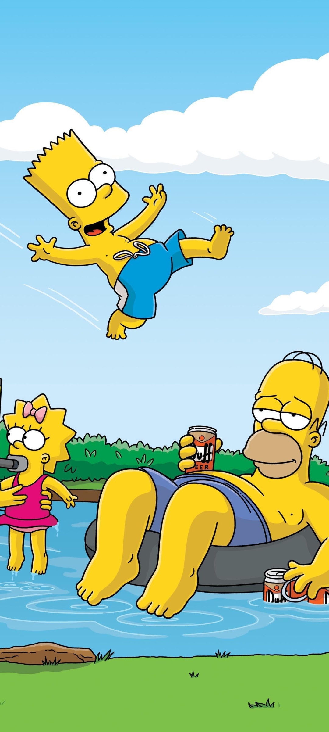 Descarga gratuita de fondo de pantalla para móvil de Series De Televisión, Bart Simpson, Los Simpsons, Homero Simpson, Maggie Simpson.