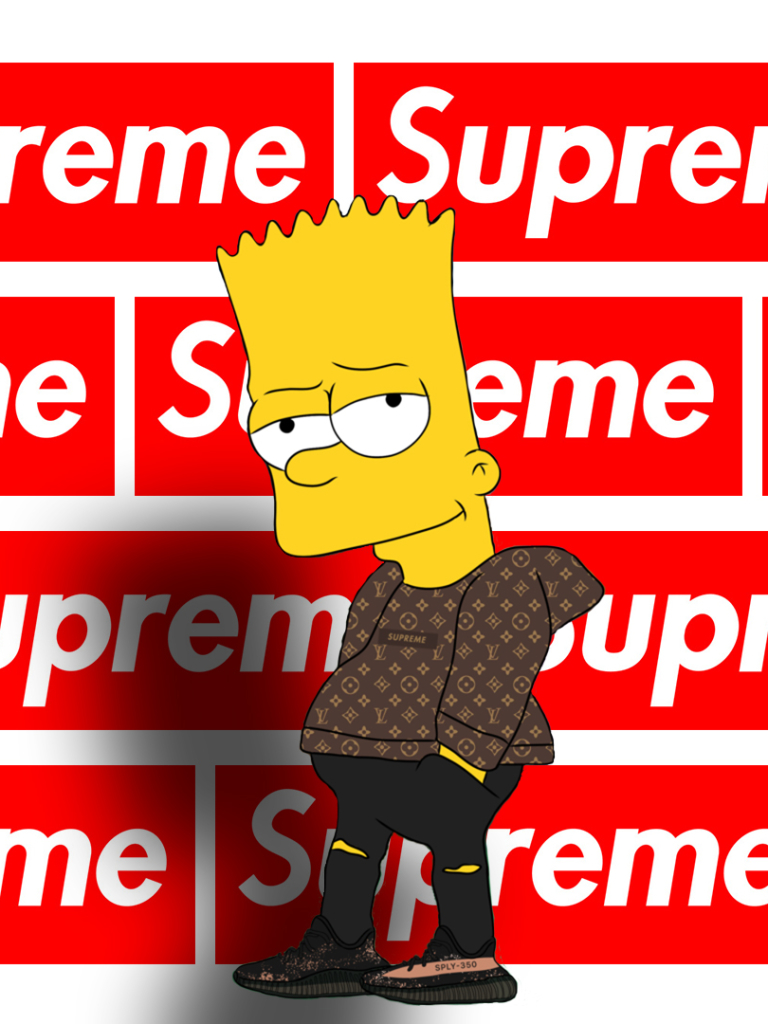 Descarga gratuita de fondo de pantalla para móvil de Supremo, Productos, Bart Simpson, Suprema (Marca).