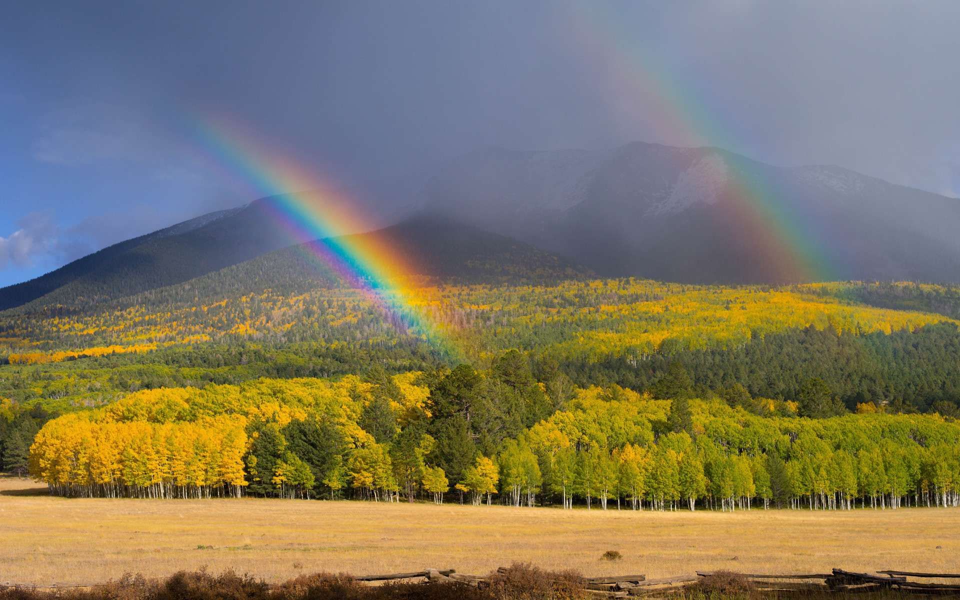 Free download wallpaper Rainbow, Earth on your PC desktop