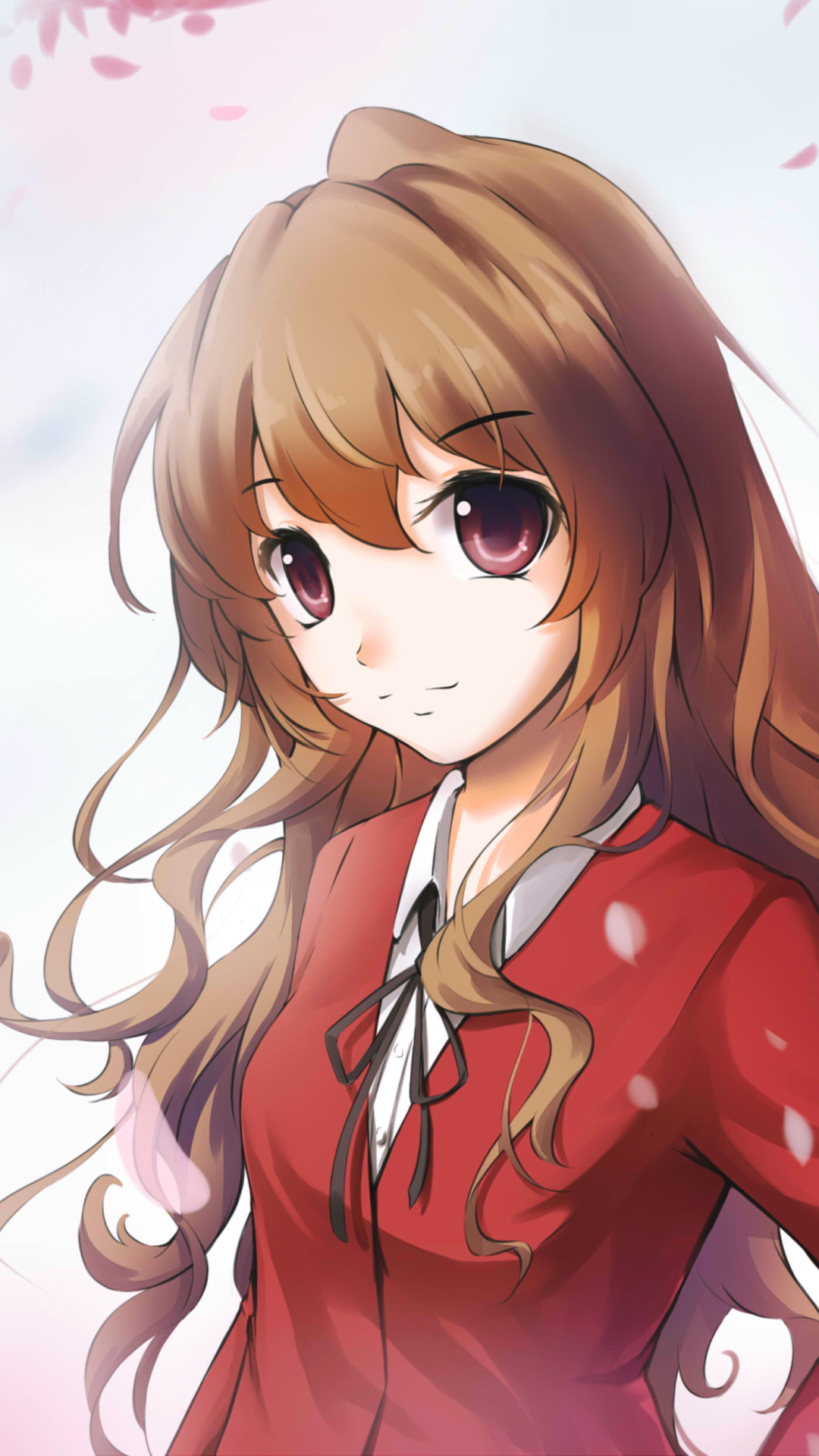 Download mobile wallpaper Anime, School Uniform, Long Hair, Brown Hair, Toradora!, Taiga Aisaka for free.