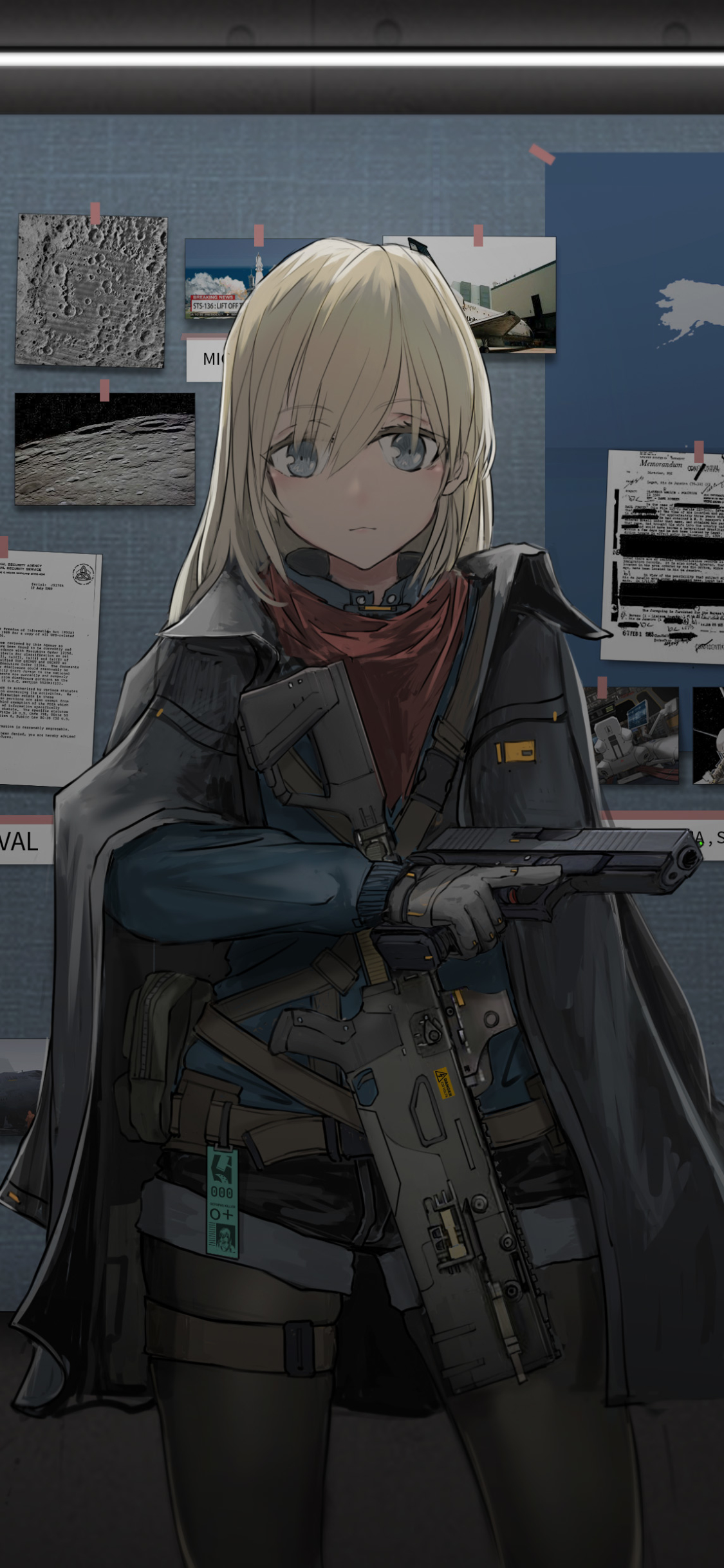 Handy-Wallpaper Blond, Soldat, Original, Blondinen, Animes kostenlos herunterladen.