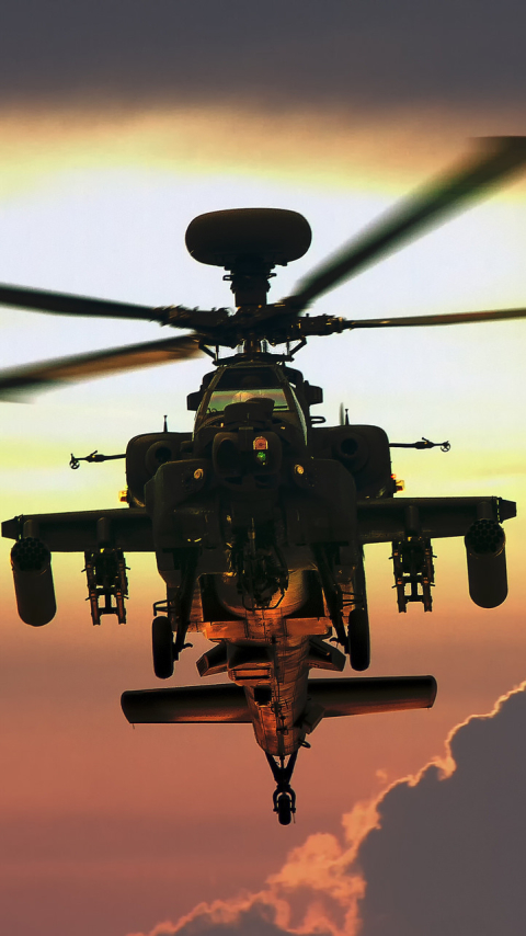 Скачати мобільні шпалери Вертоліт, Військовий, Boeing Ah 64 Apache, Військові Вертольоти безкоштовно.