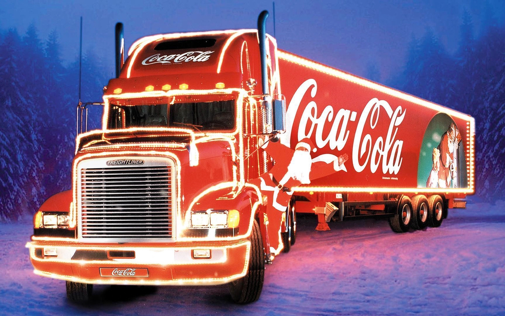 27796 скачать обои рождество (christmas xmas), бренды, машины, кока кола (coca cola), грузовики, транспорт, праздники - заставки и картинки бесплатно