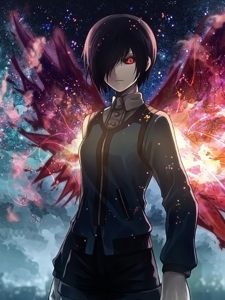 Download mobile wallpaper Anime, Wings, Tokyo Ghoul, Touka Kirishima for free.