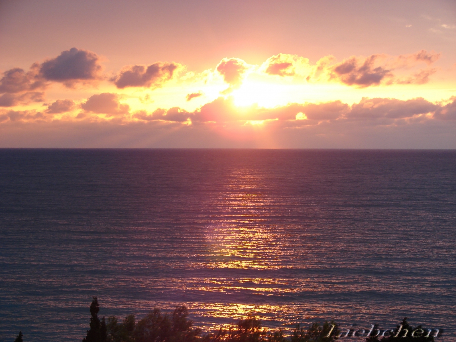 Free download wallpaper Sunset, Sky, Sun, Landscape, Sea on your PC desktop