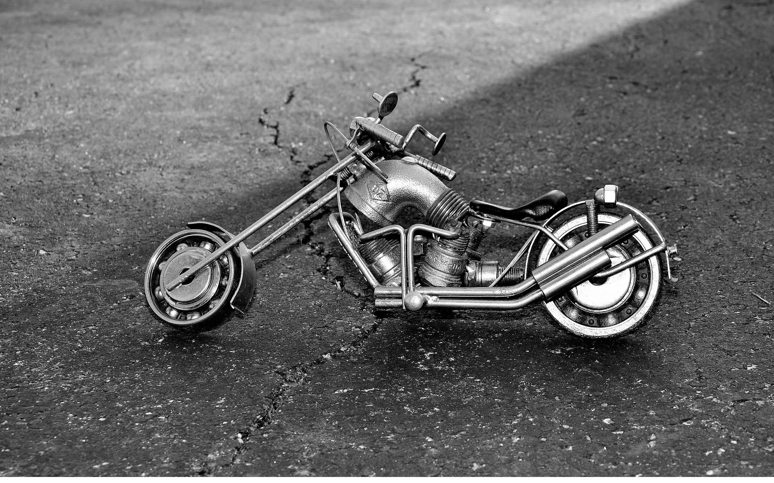 166607 завантажити шпалери створено людиною, іграшка, метал, мотоцикл - заставки і картинки безкоштовно