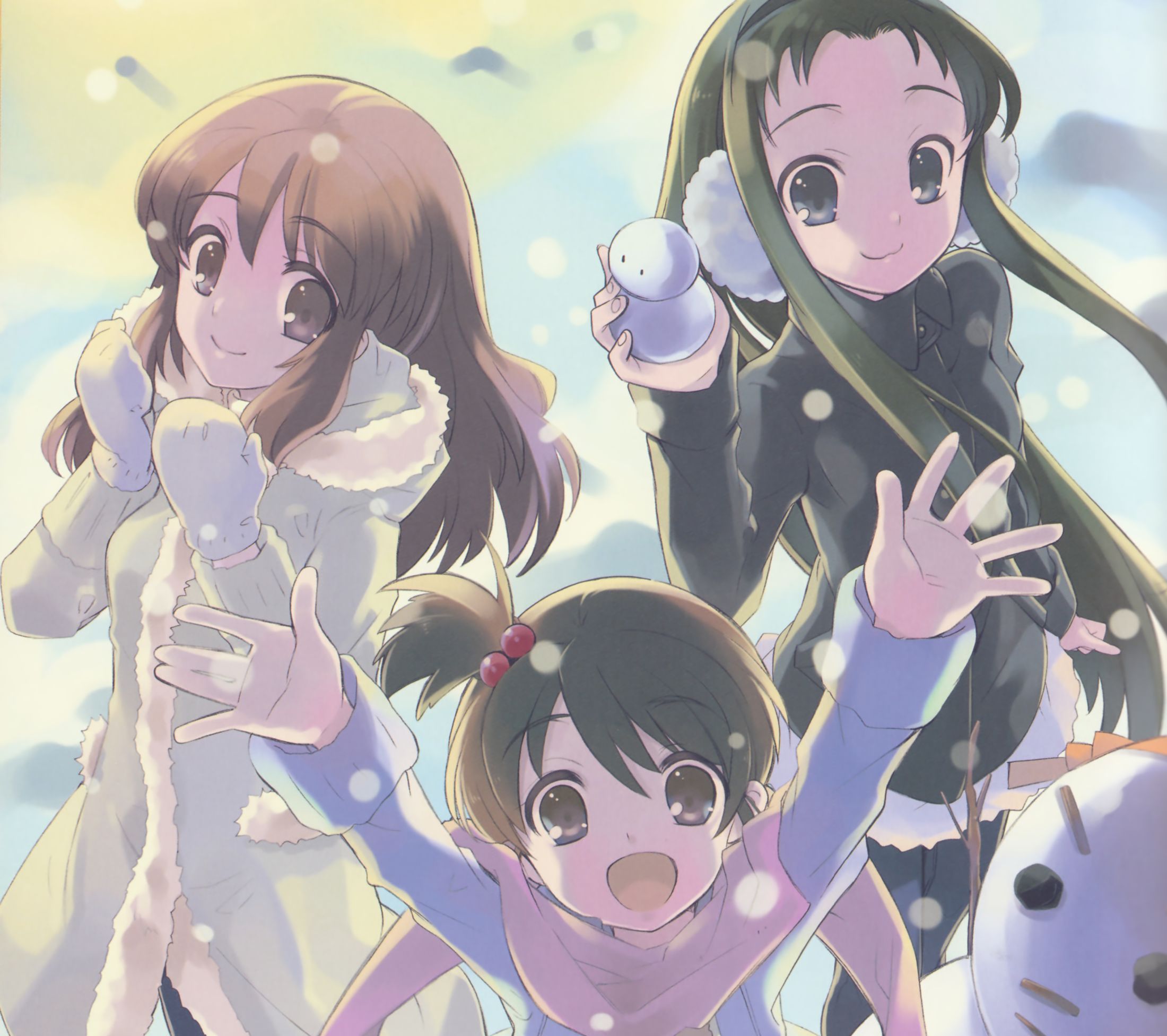 Download mobile wallpaper Anime, The Melancholy Of Haruhi Suzumiya, Kyon's Sister (Haruhi), Mikuru Asahina, Tsuruya (Haruhi) for free.