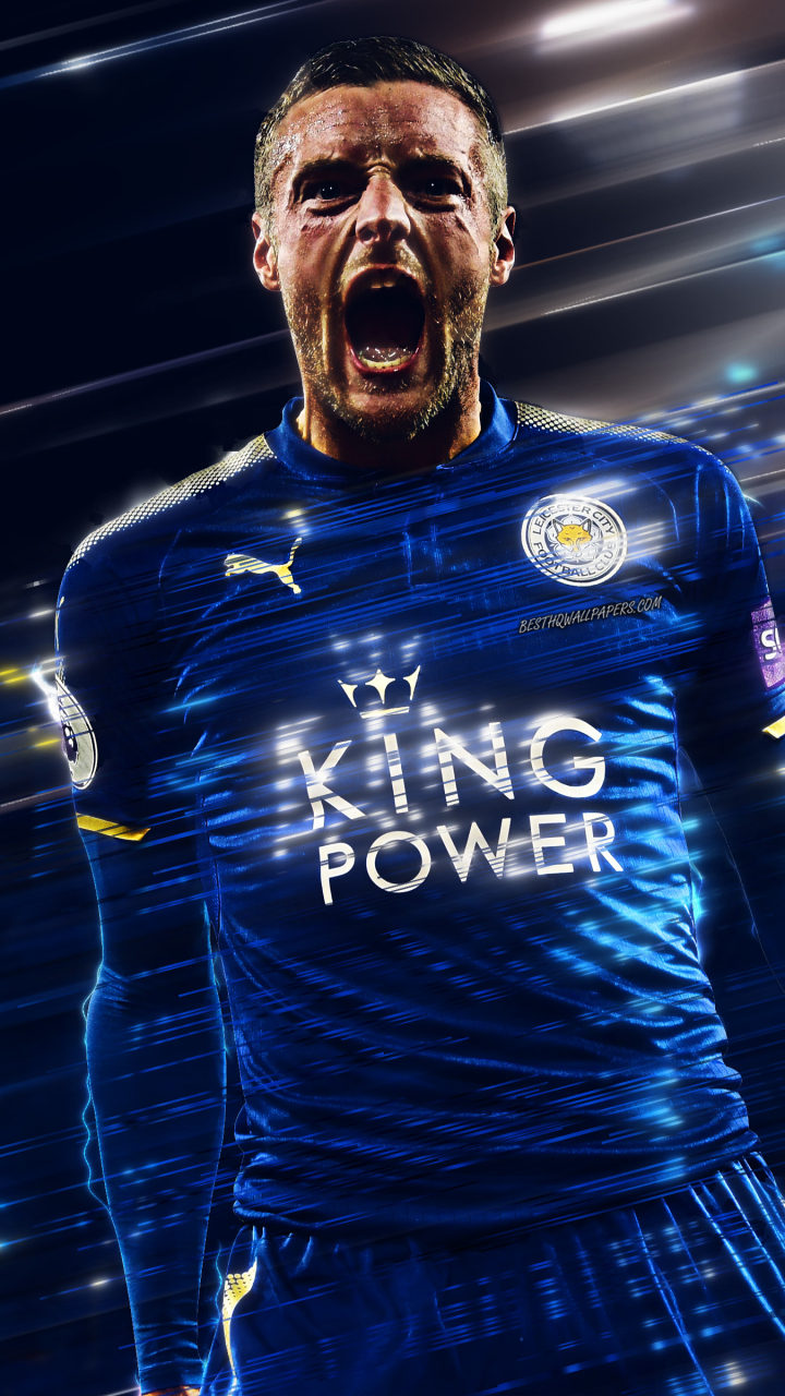 Download mobile wallpaper Sports, Soccer, Leicester City F C, Jamie Vardy for free.
