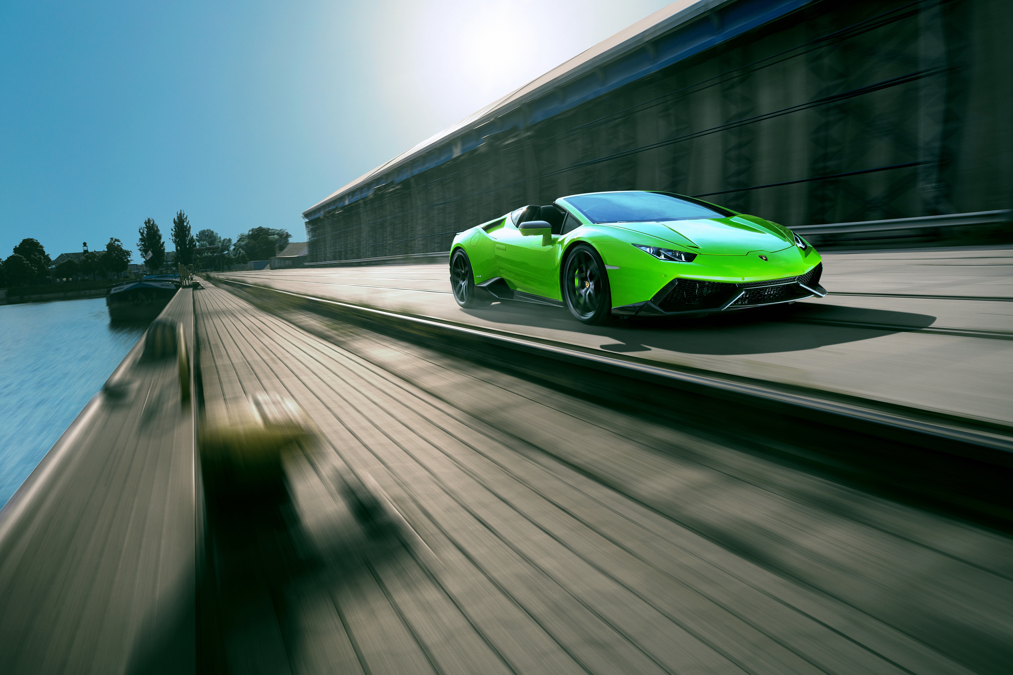 Baixe gratuitamente a imagem Lamborghini, Carro, Super Carro, Veículos, Carro Verde, Lamborghini Huracán na área de trabalho do seu PC