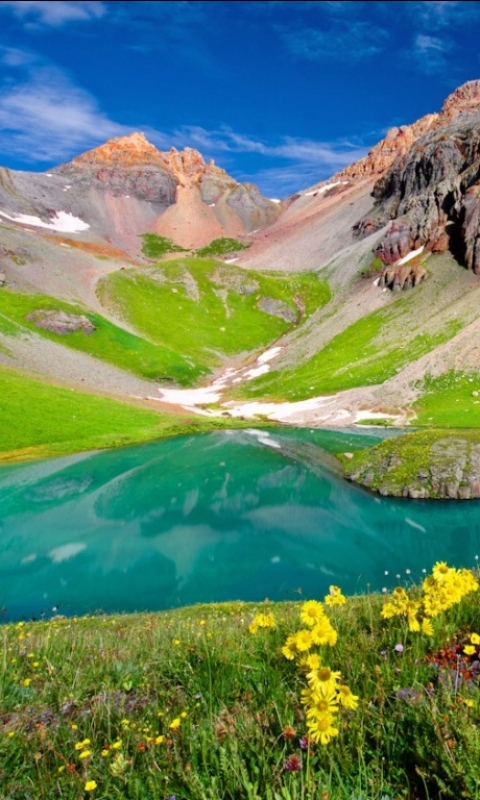 Скачать картинку Озера, Озеро, Колорадо, Земля/природа, Островное Озеро в телефон бесплатно.