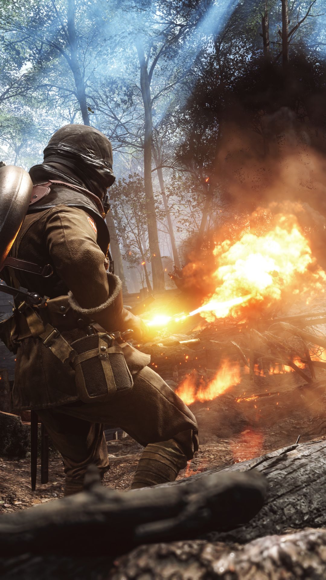 Download mobile wallpaper Battlefield, Soldier, Video Game, Battlefield 1, Flamethrower for free.
