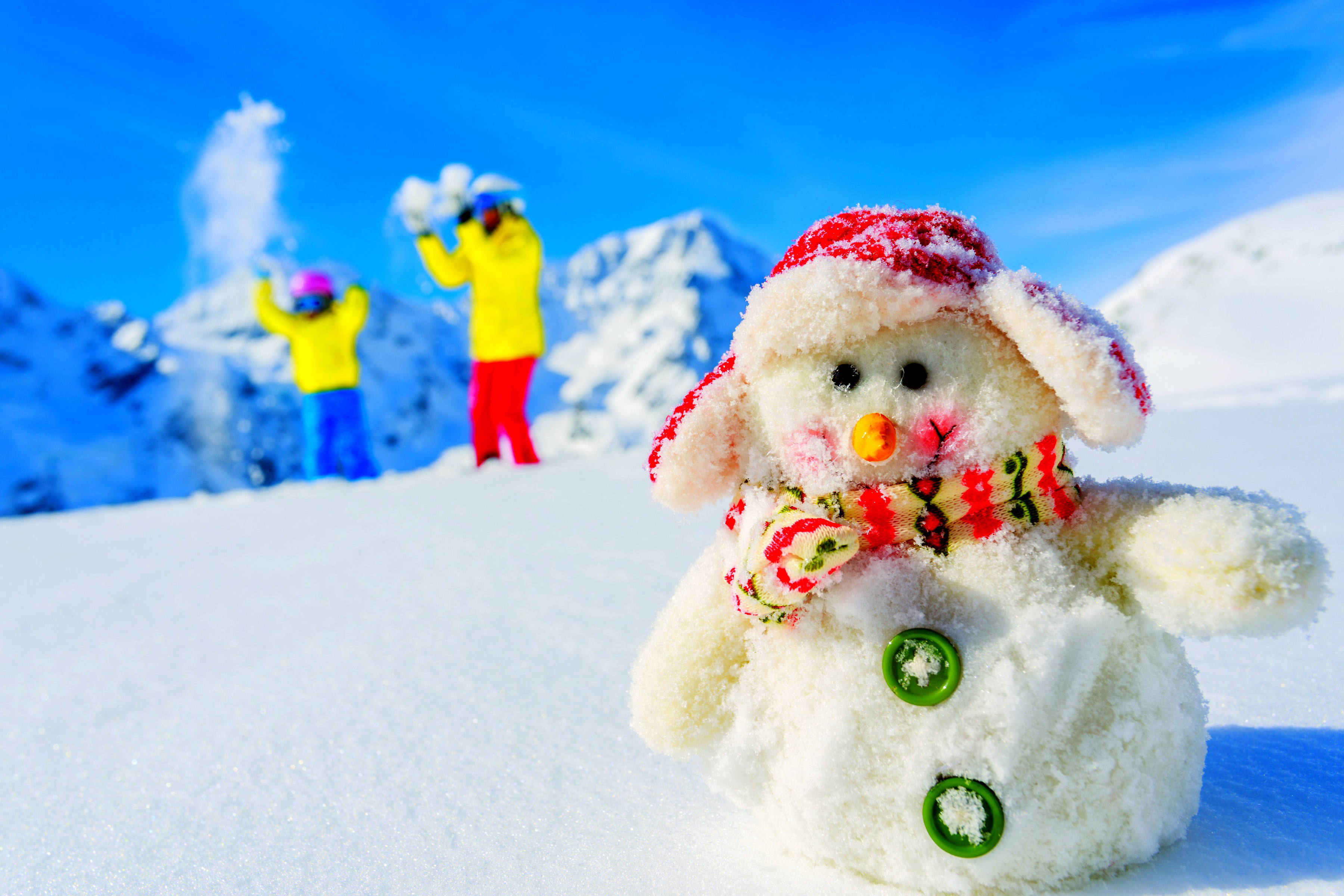 Download mobile wallpaper Winter, Snow, Snowman, Holiday, Photography for free.