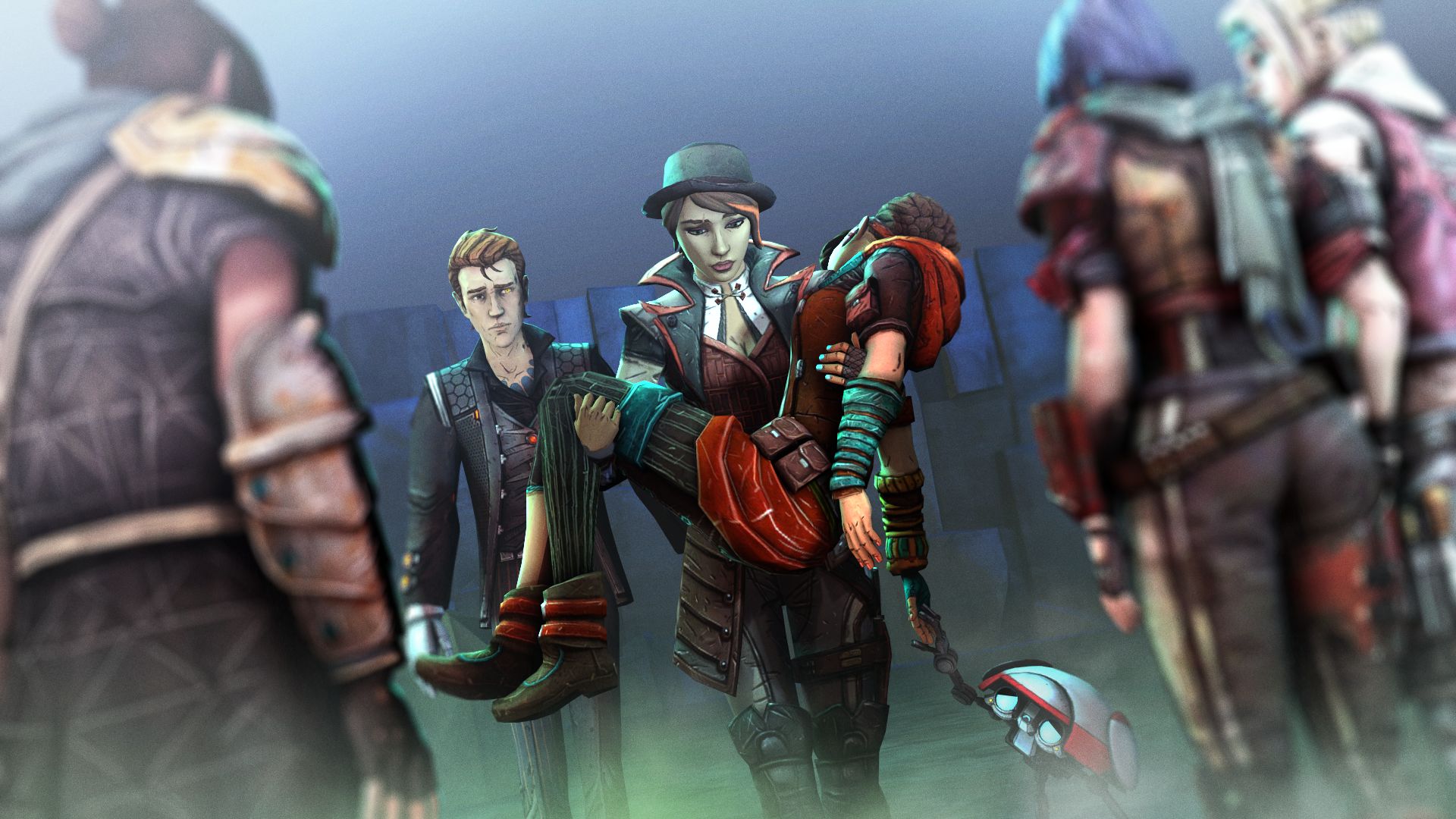 video game, tales from the borderlands, athena (borderlands), handsome jack, borderlands