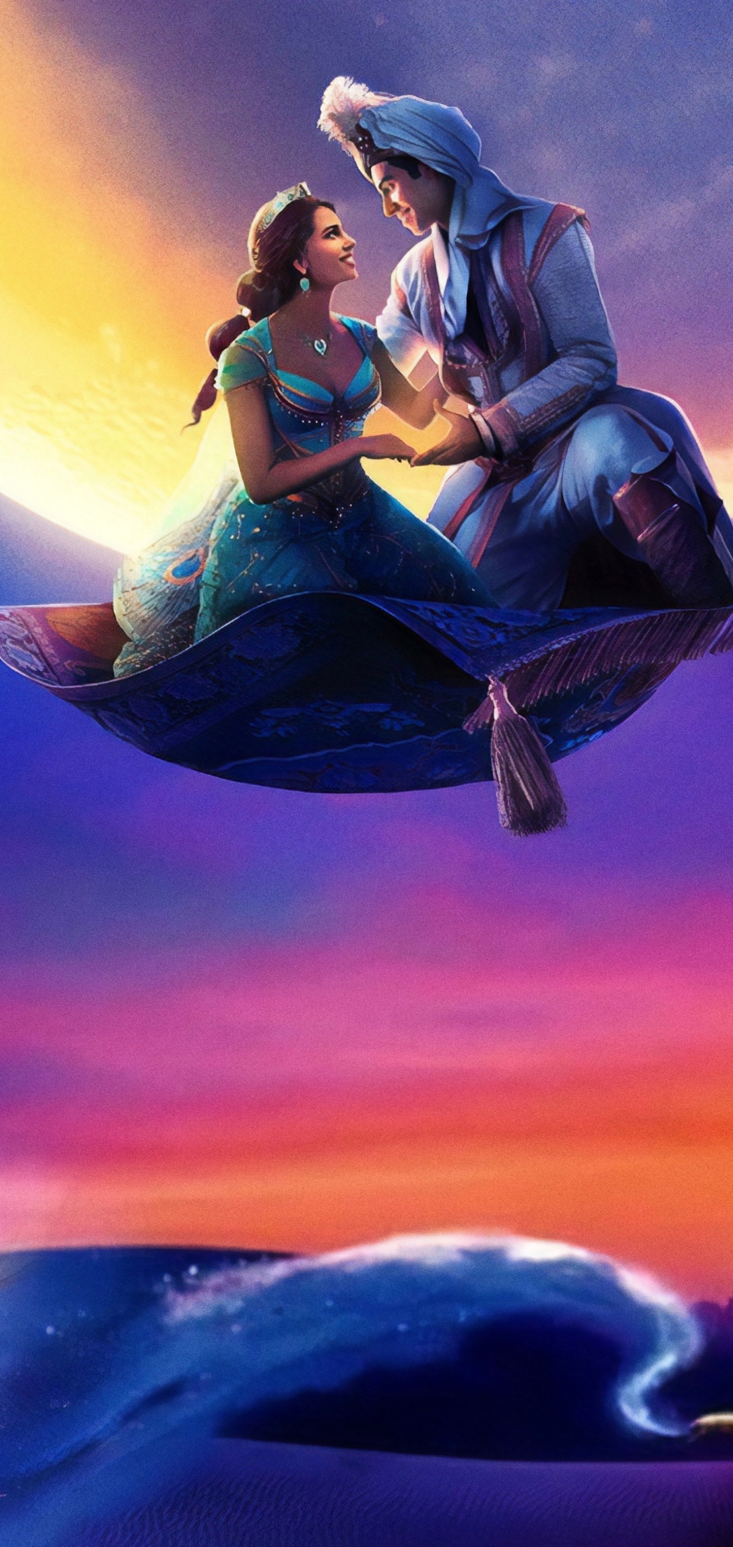 Handy-Wallpaper Will Smith, Filme, Prinzessin Jasmin, Aladdin (2019) kostenlos herunterladen.