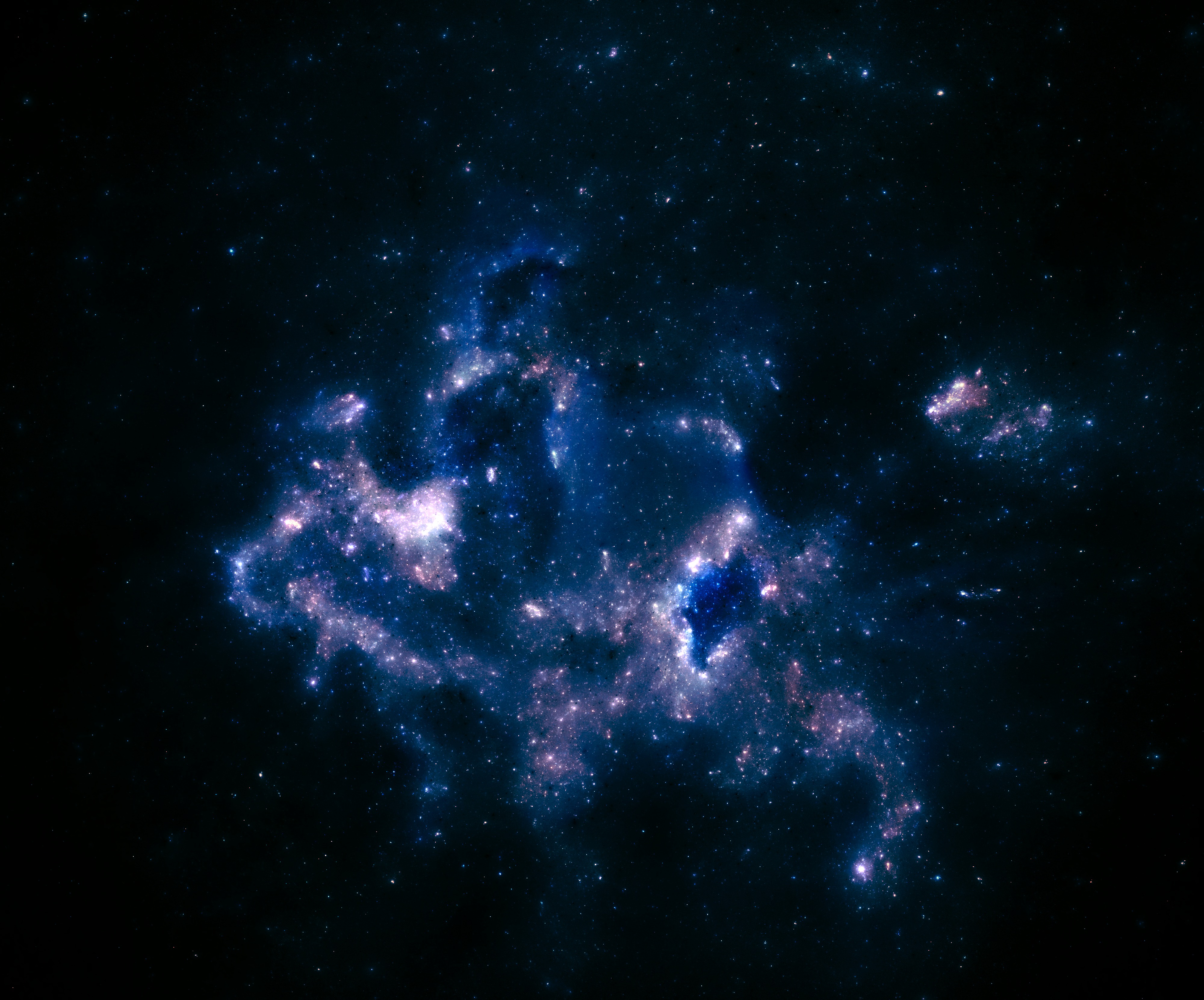 Free download wallpaper Stars, Starry Sky, Universe, Shroud, Nebula on your PC desktop