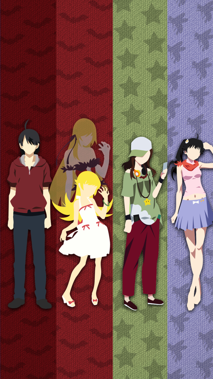 Download mobile wallpaper Anime, Minimalist, Monogatari (Series) for free.