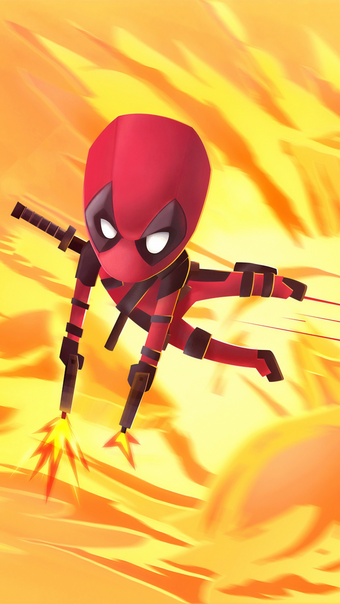 Handy-Wallpaper Deadpool, Comics, Chibi kostenlos herunterladen.