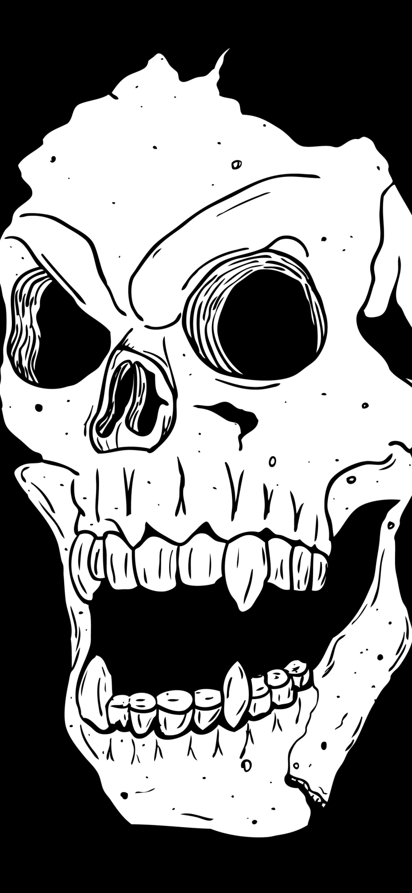 Download mobile wallpaper Skull, Dark for free.