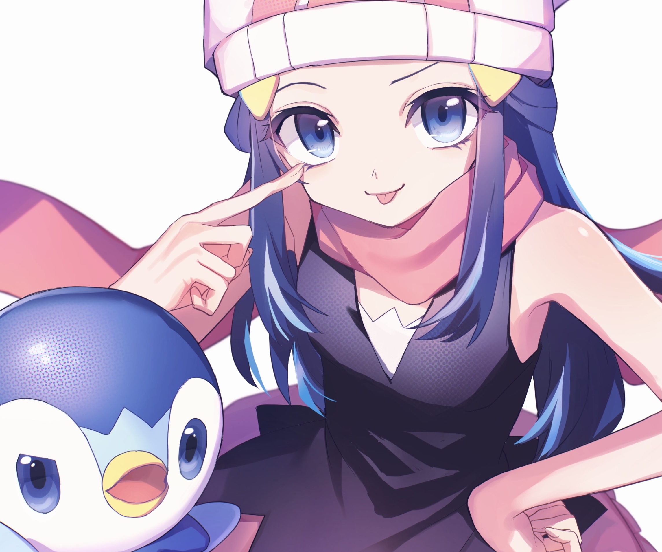 Download mobile wallpaper Pokémon, Video Game, Piplup (Pokémon), Dawn (Pokémon), Pokémon: Diamond And Pearl for free.