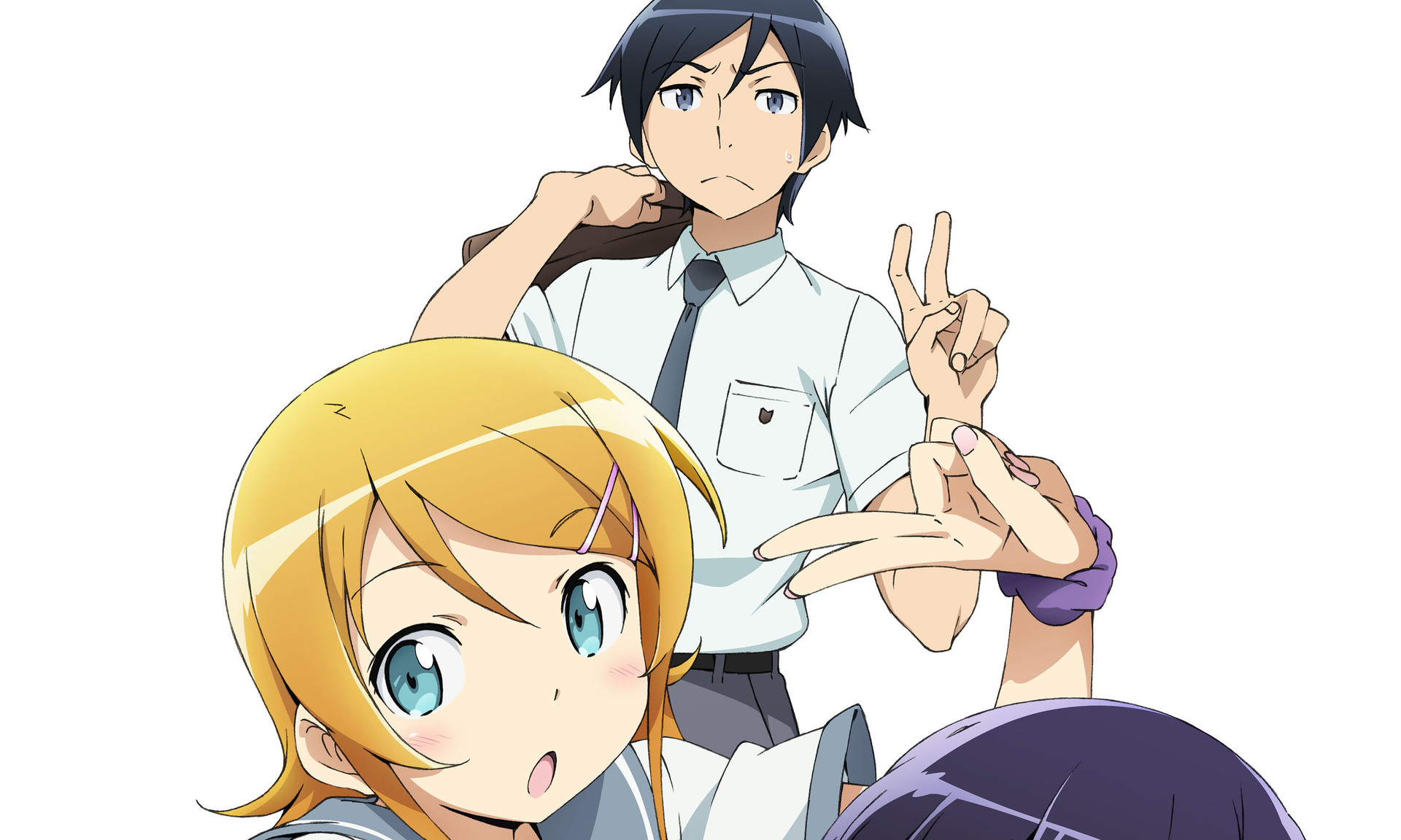 Free download wallpaper Anime, Kyōsuke Kōsaka, Oreimo, Kirino Kousaka on your PC desktop