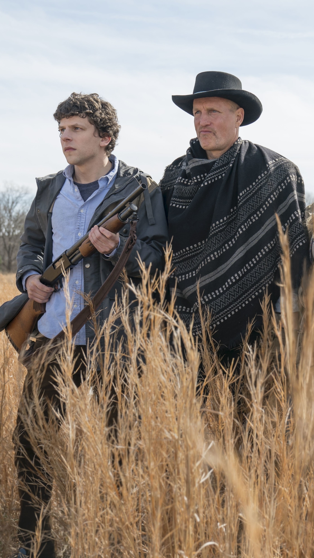 Download mobile wallpaper Movie, Woody Harrelson, Jesse Eisenberg, Zombieland: Double Tap for free.