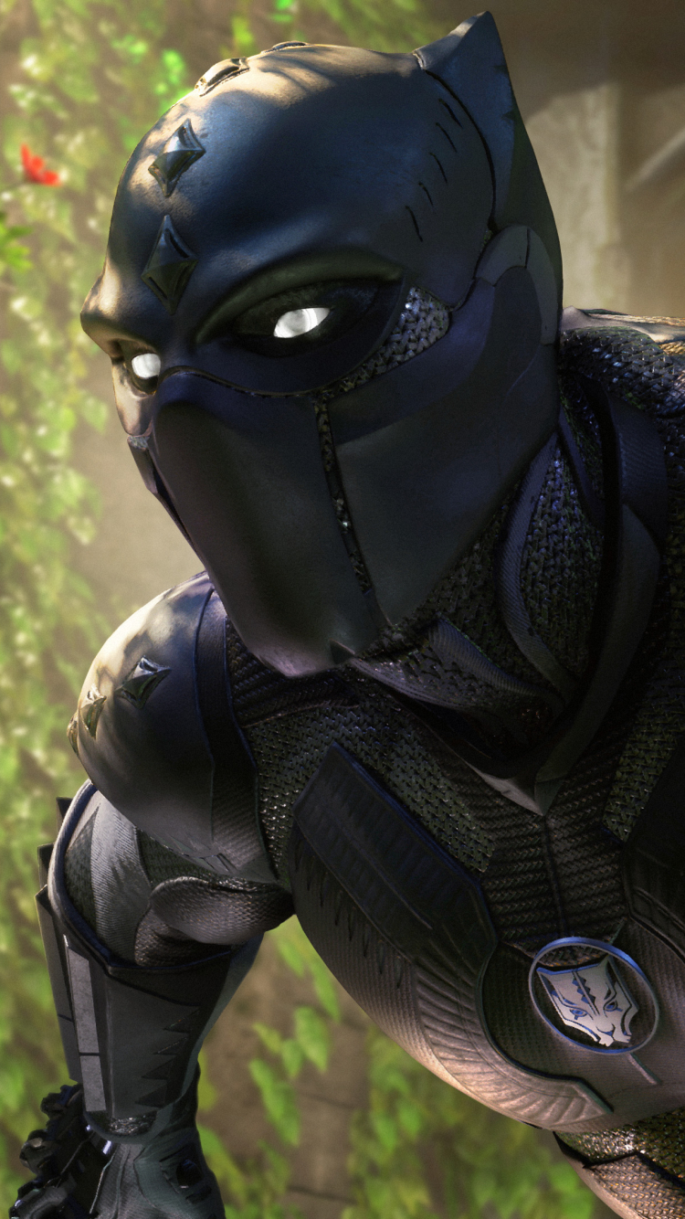 Download mobile wallpaper Video Game, Black Panther (Marvel Comics), The Avengers, Marvel's Avengers for free.