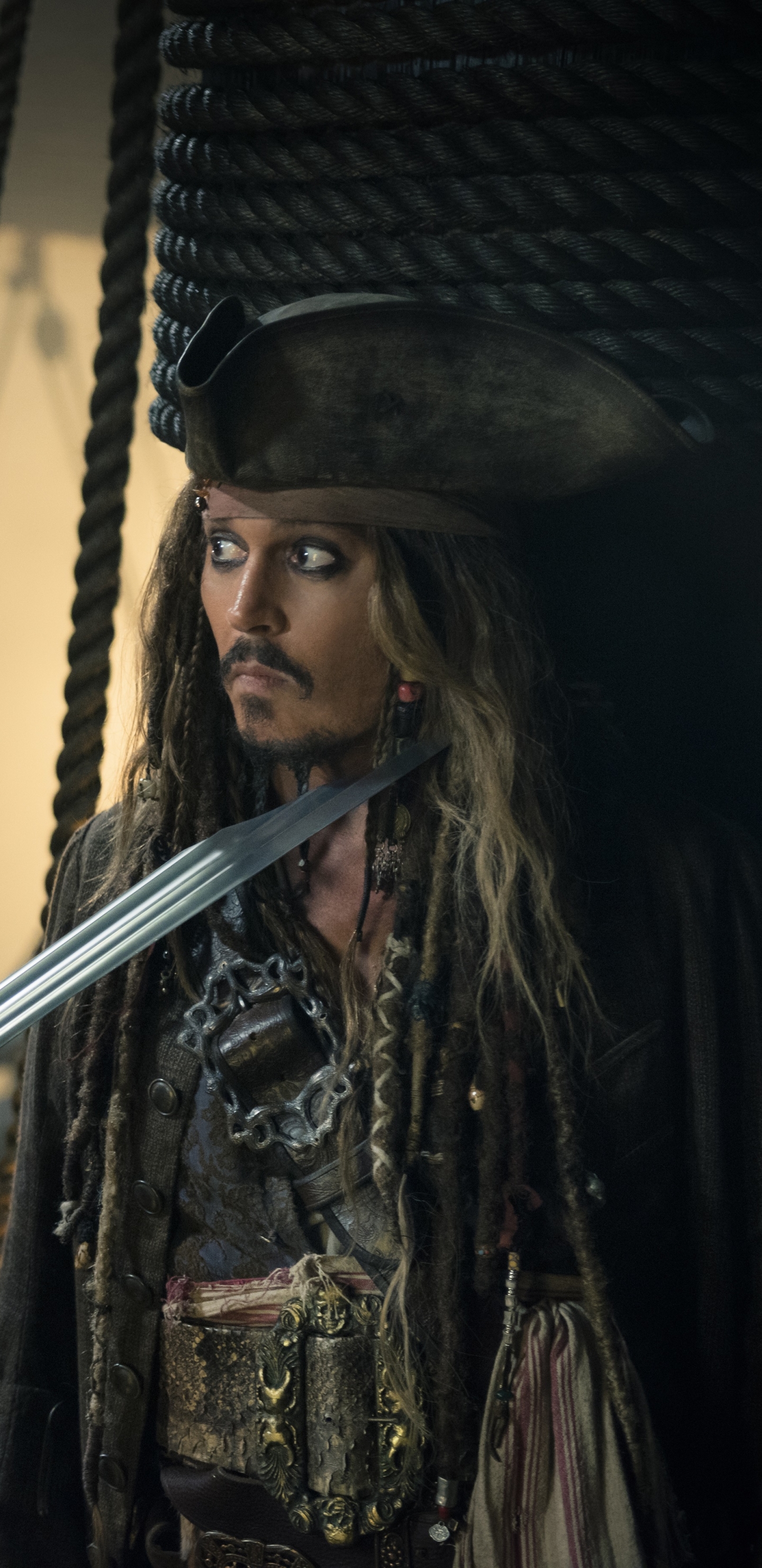 Descarga gratuita de fondo de pantalla para móvil de Johnny Depp, Gorrión, Películas, Piratas Del Caribe: La Venganza De Salazar.