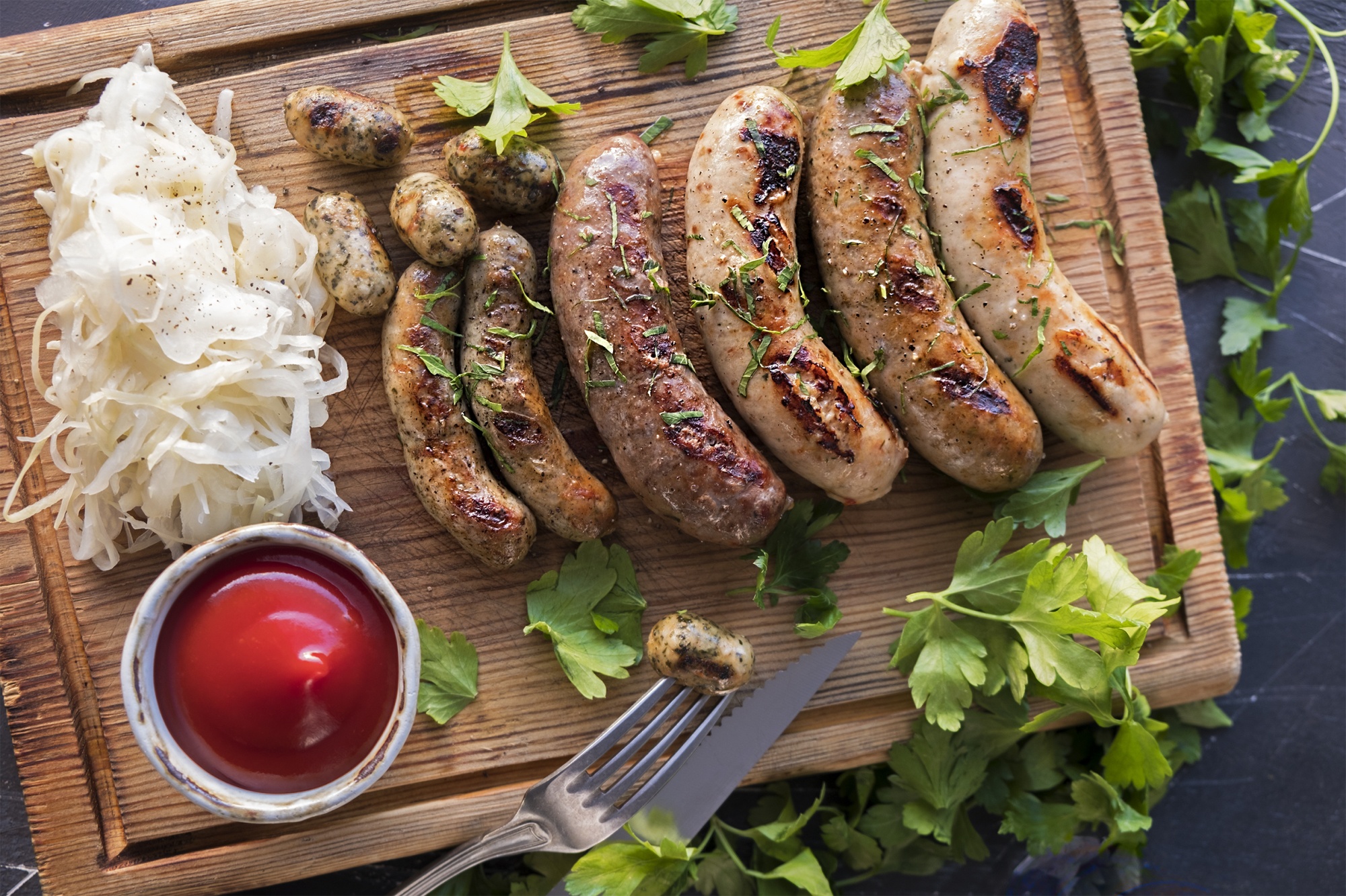 Download mobile wallpaper Food, Meat, Still Life, Sausage for free.