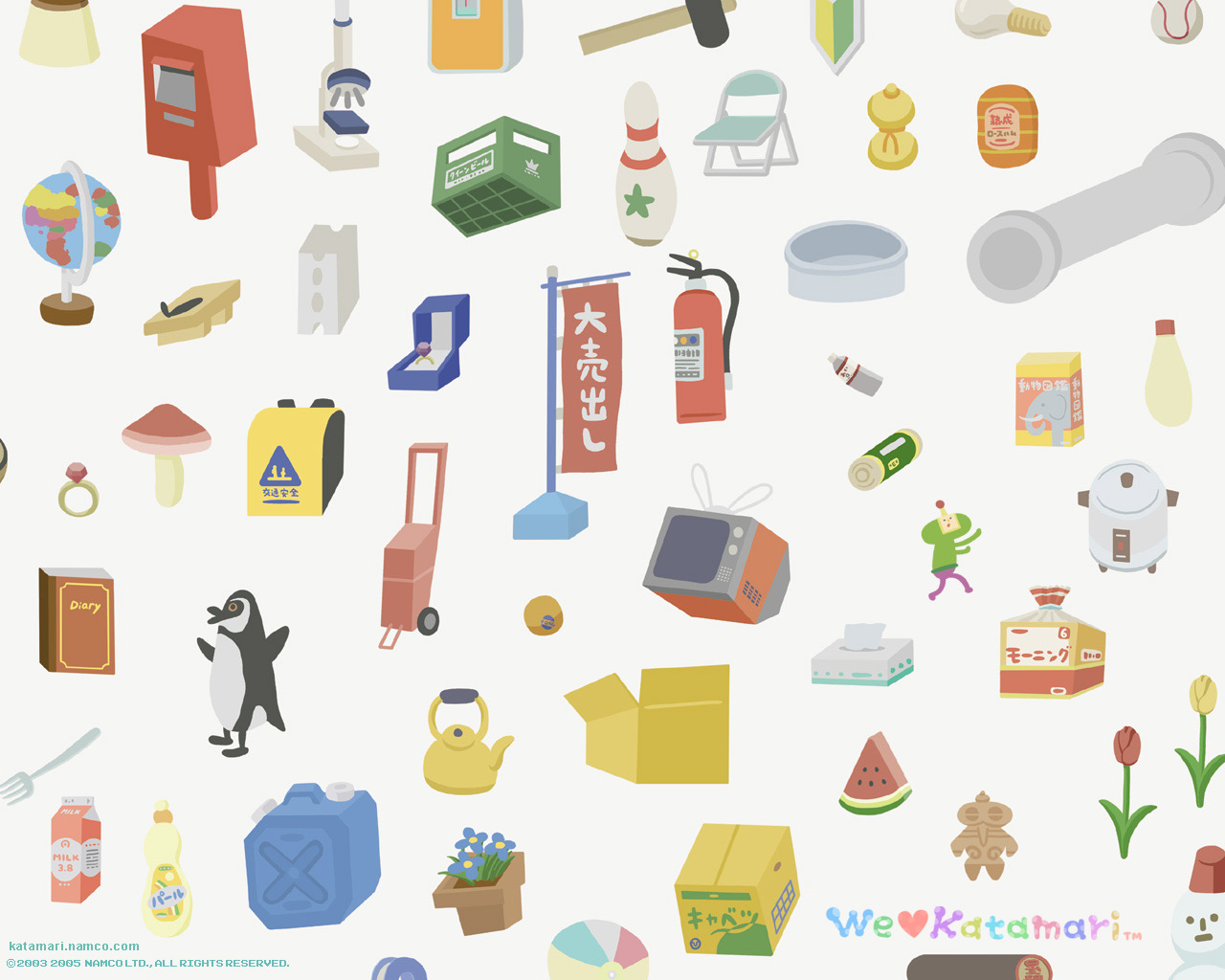 Laden Sie das Computerspiele, Katamari Damashii-Bild kostenlos auf Ihren PC-Desktop herunter